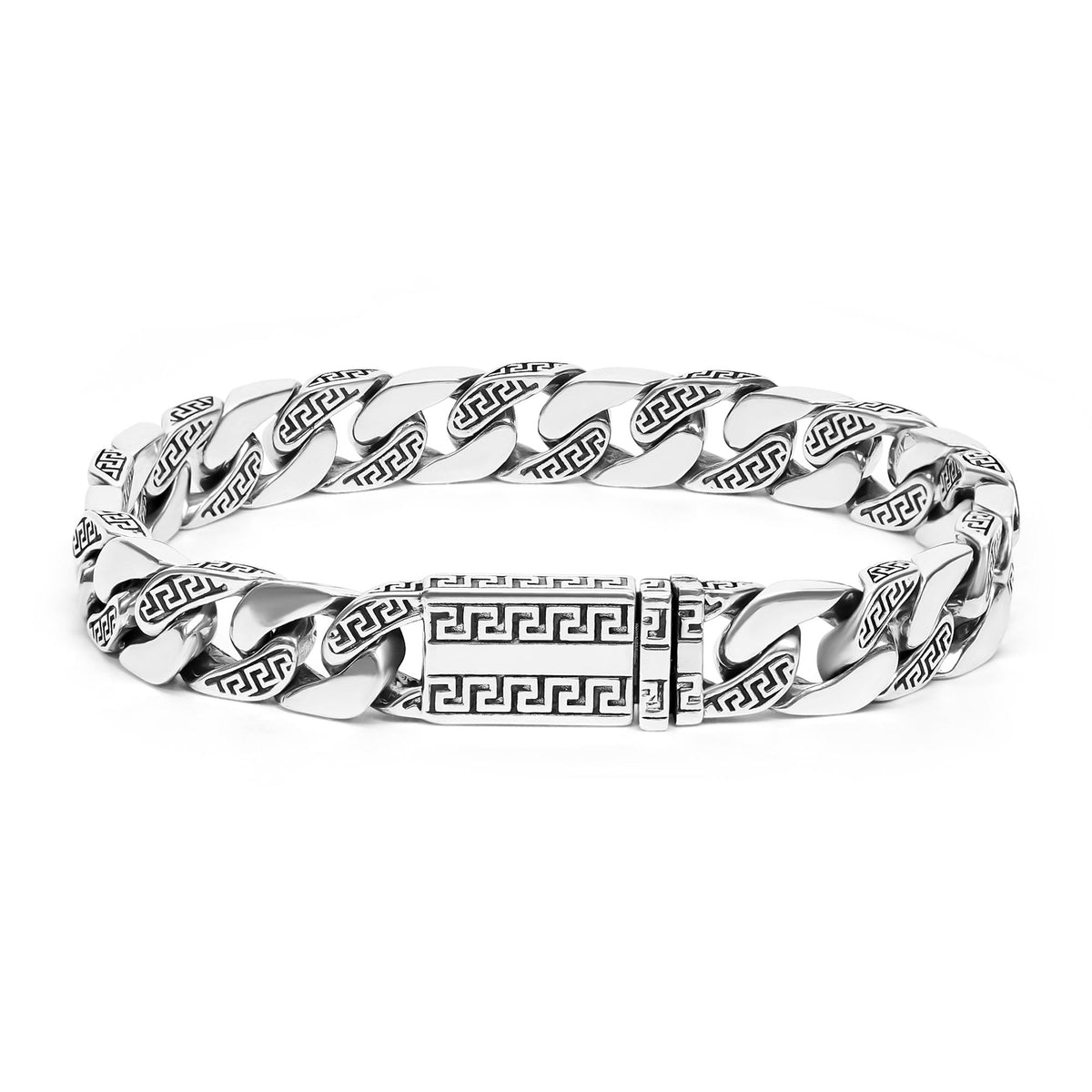 925 Sterling Silver Classic Handcrafted Bracelet For Men - Athena
