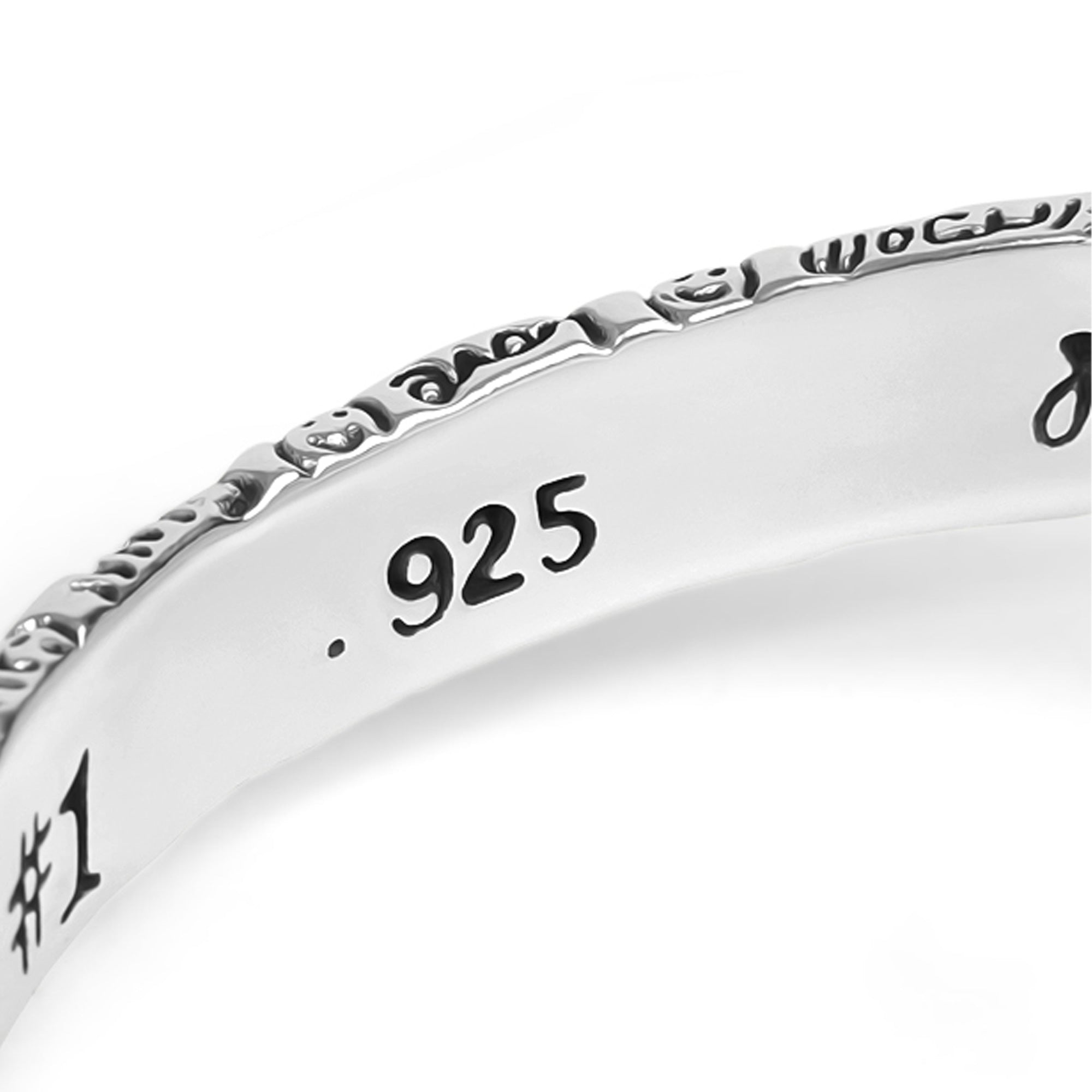 Calvi - Bracciale Rigido in Argento con Ali d’Angelo e Croce