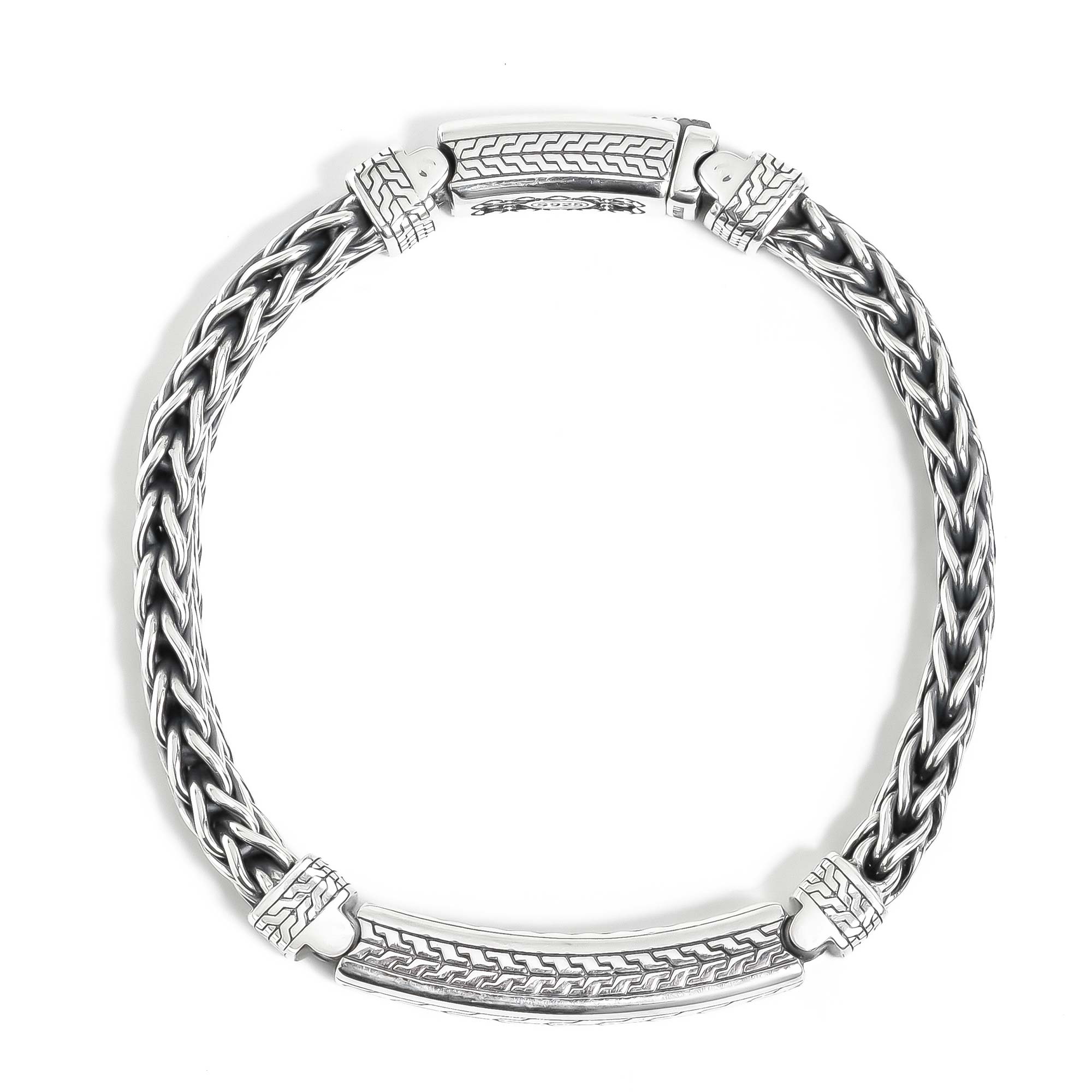 Arno - Handmade Silver Braided Bracelet
