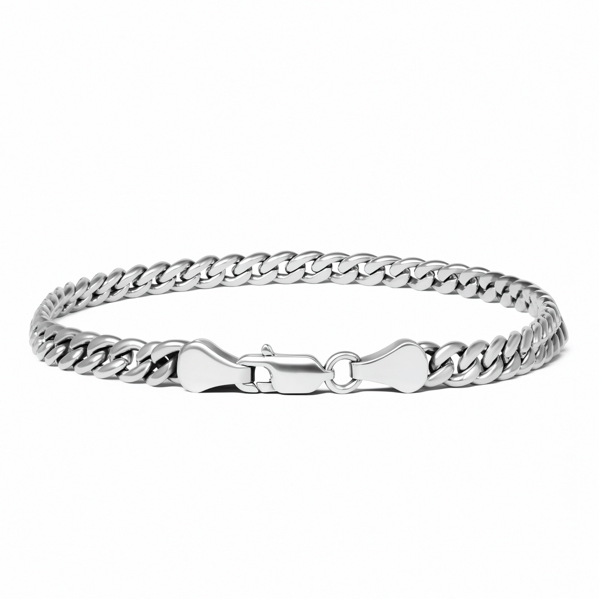 Bari - Bracelet à maille cubaine en argent 925