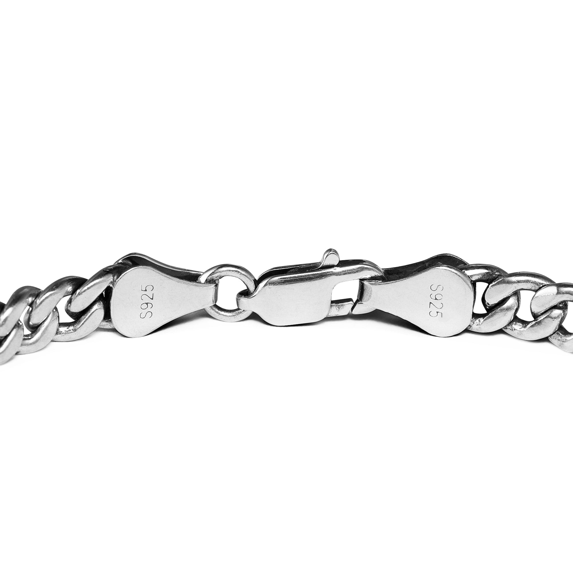 Bari - Sterling Silver Cuban Link Bracelet