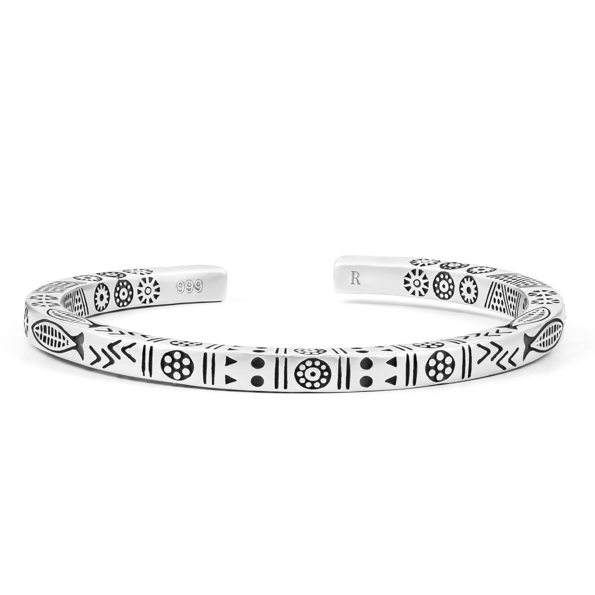 Como – Bracciale Rigido in Argento