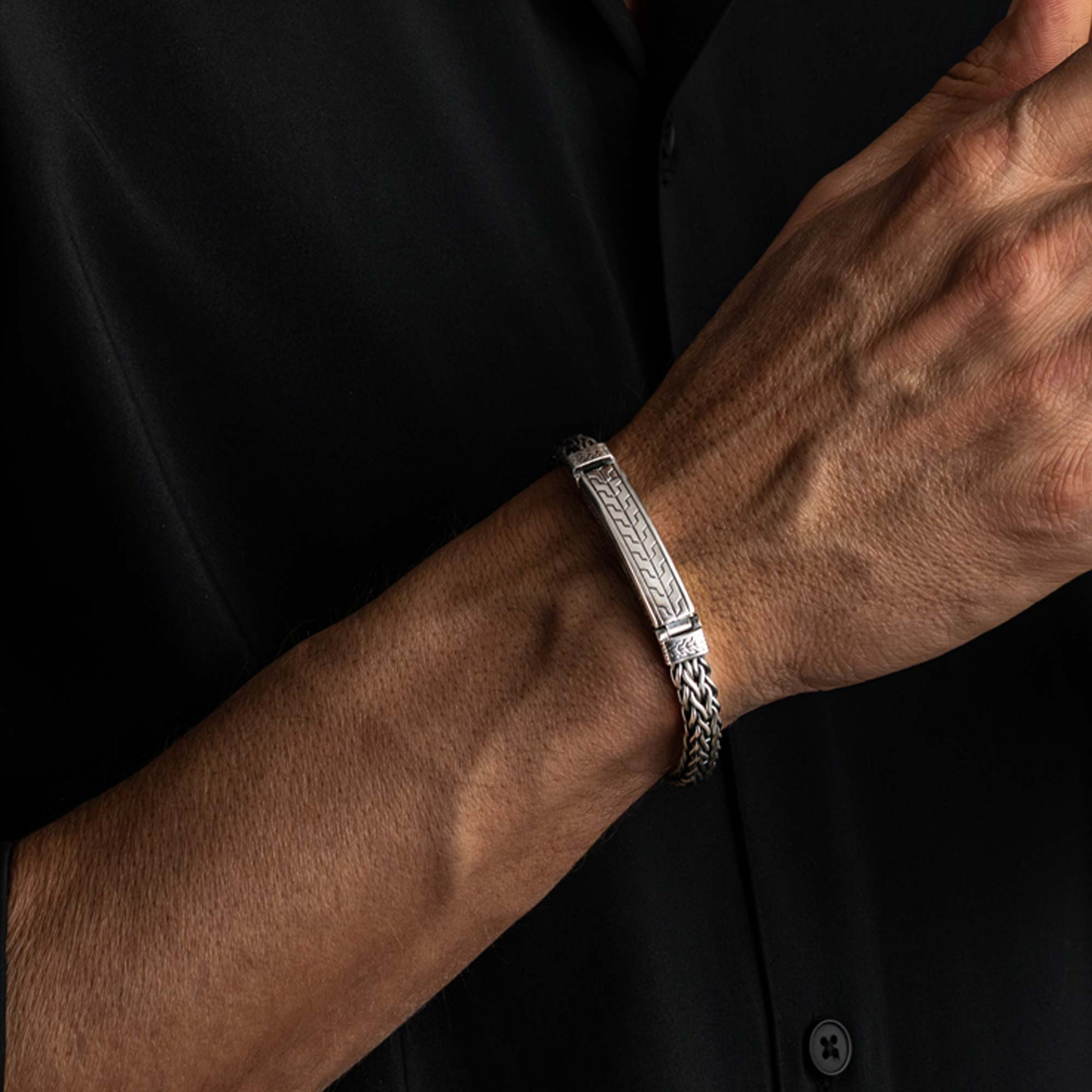 Arno - Handmade Silver Braided Bracelet