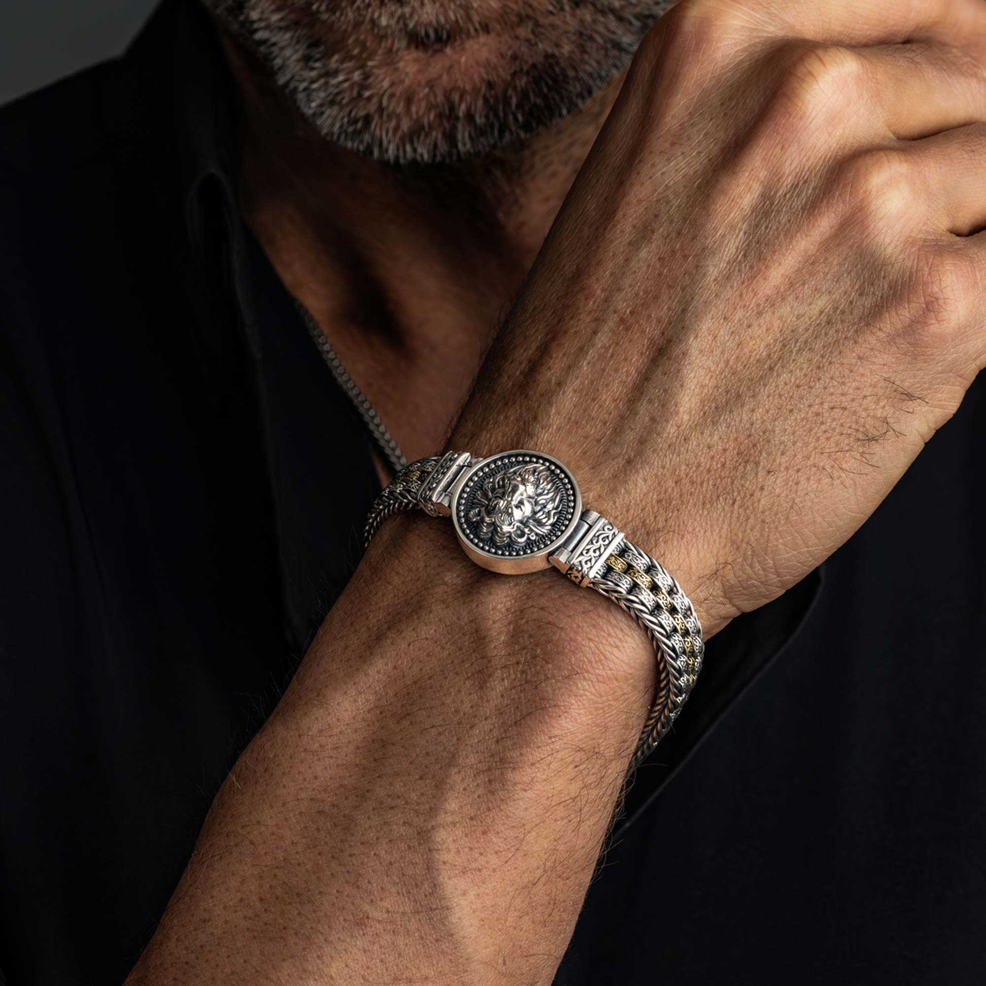 Magnus - Lion Handmade Silver Bracelet
