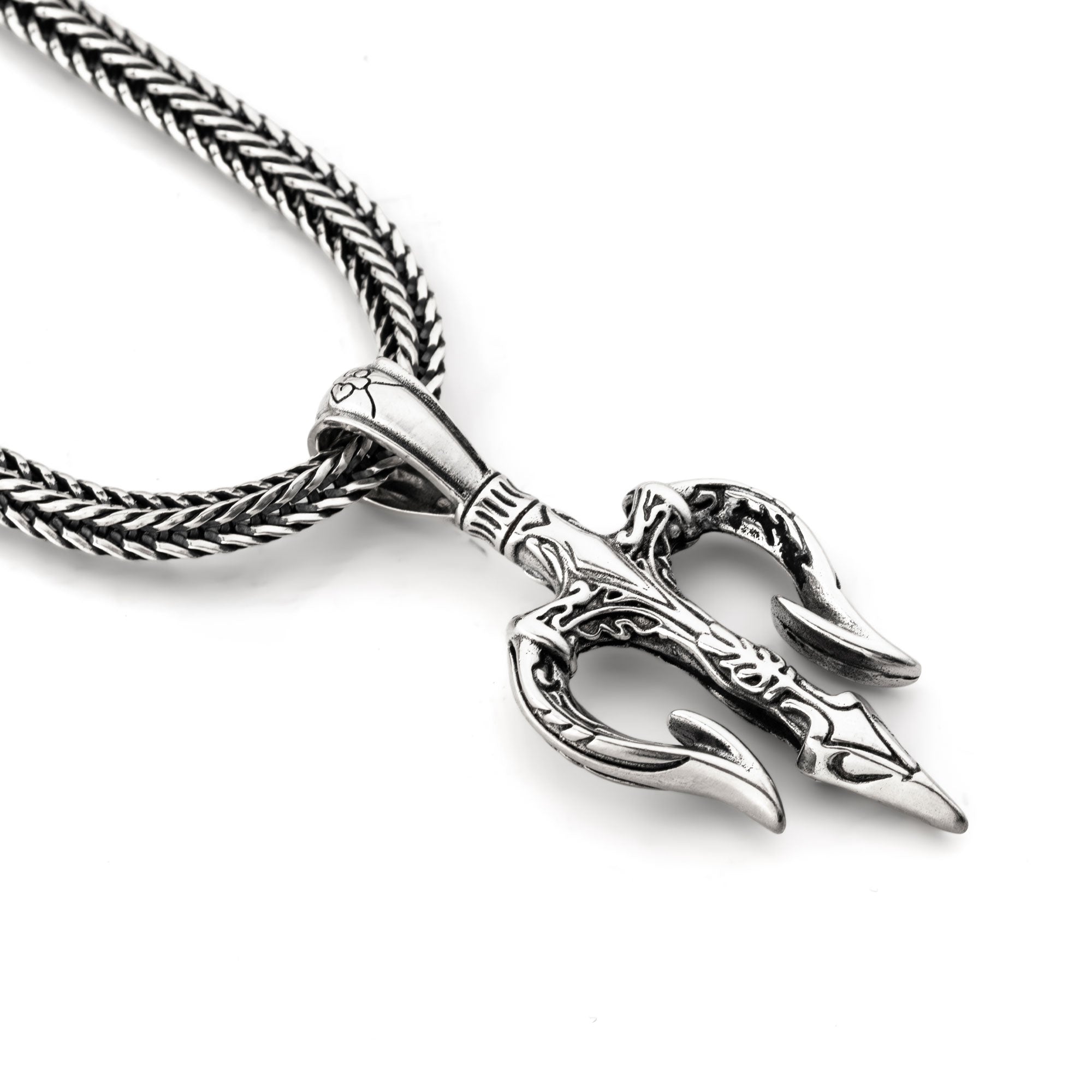 Poseidon – Ciondolo in Argento Artigianale con Tridente