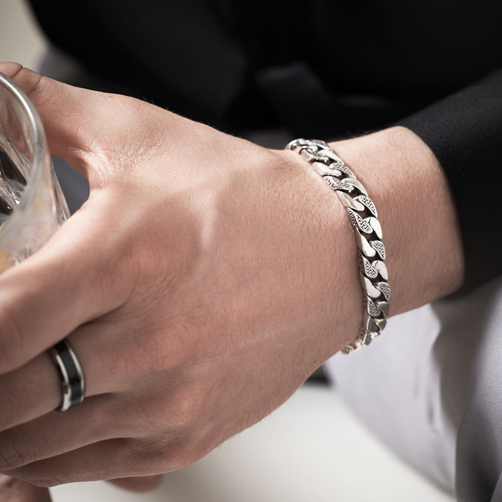 Athena - Klassisches handgemachtes Silber armband