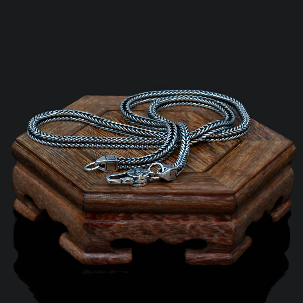 Sergo - 925 Sterling Silver Handmade Chain Necklace