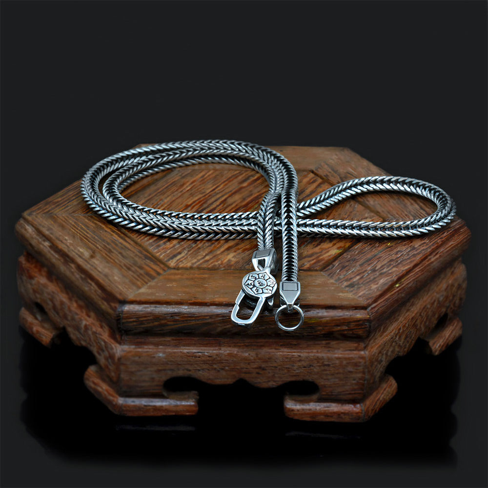 Sergo - 925 Sterling Silver Handmade Chain Necklace