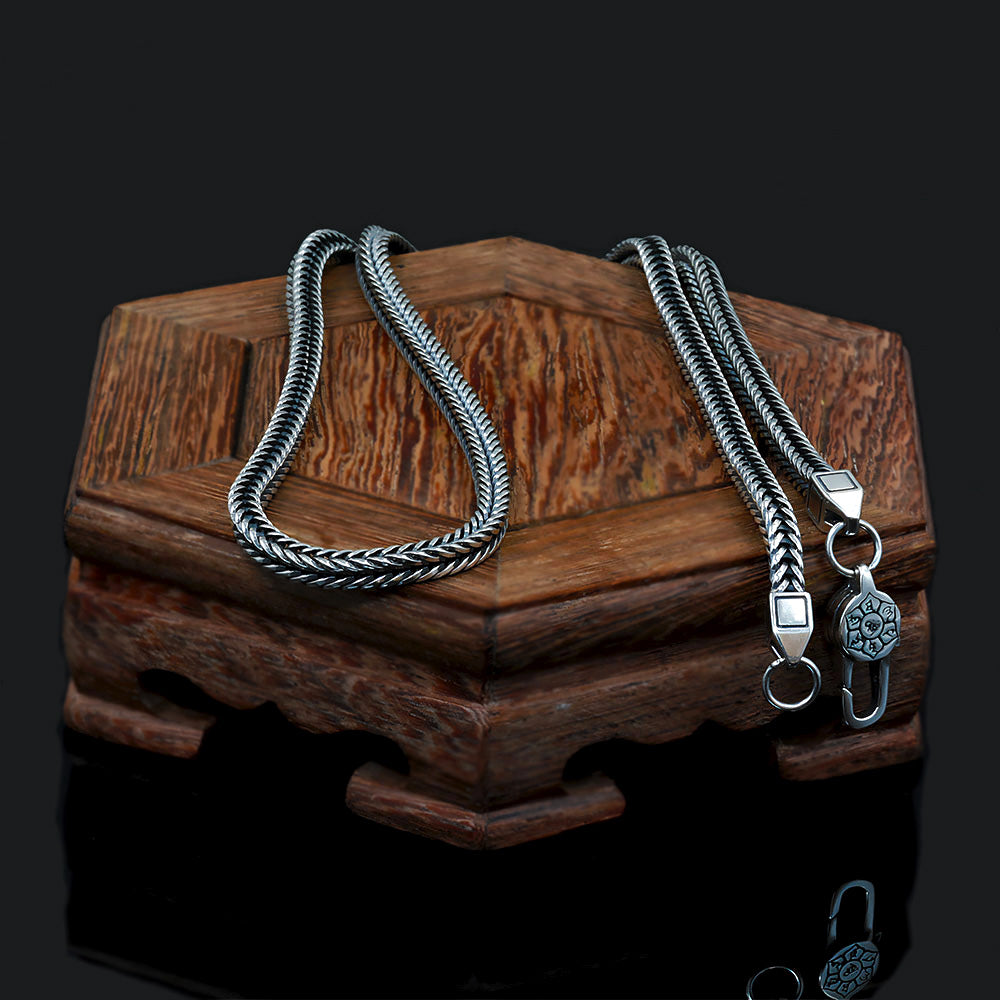 Sergo - 925 Sterling Silver Handmade Chain Necklace