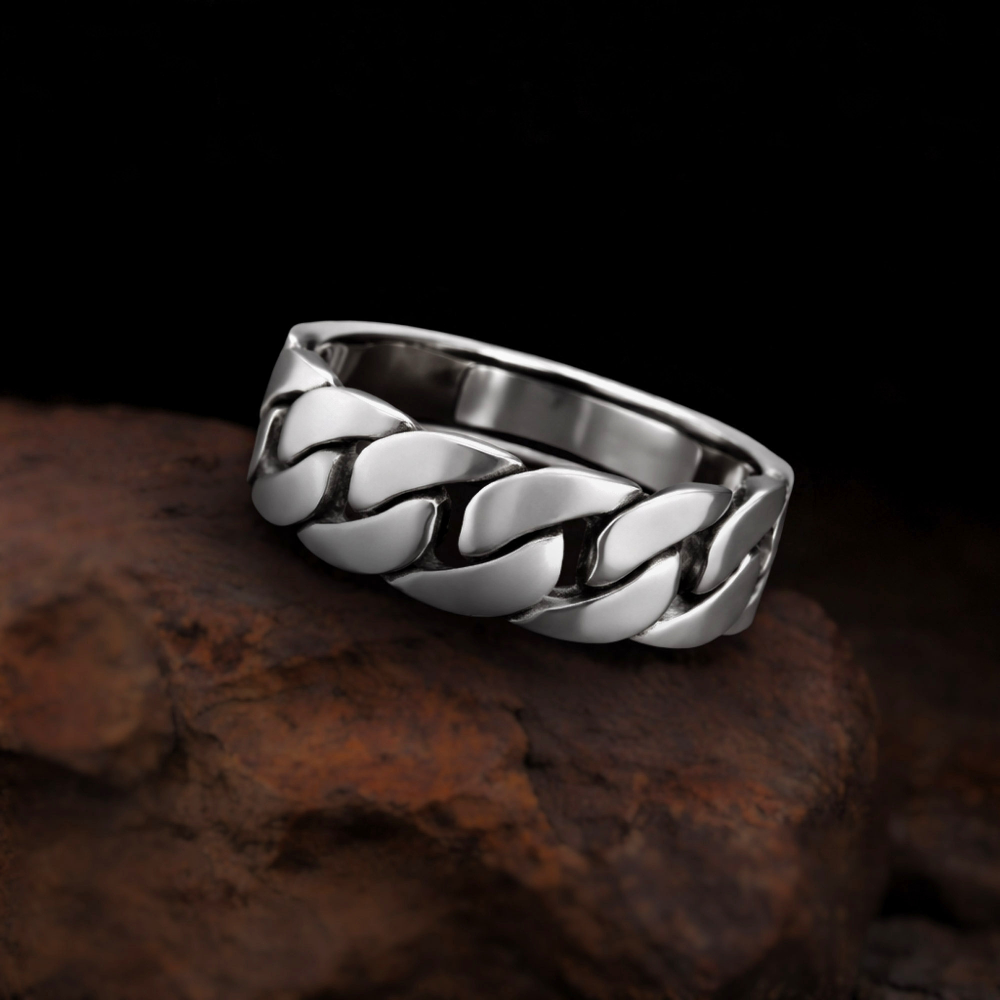 Torin – Handmade Chain Link 925 Sterling Silver Ring