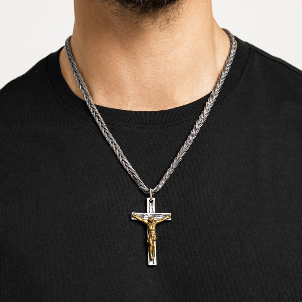 Cascia - Crucifix Silver Pendant