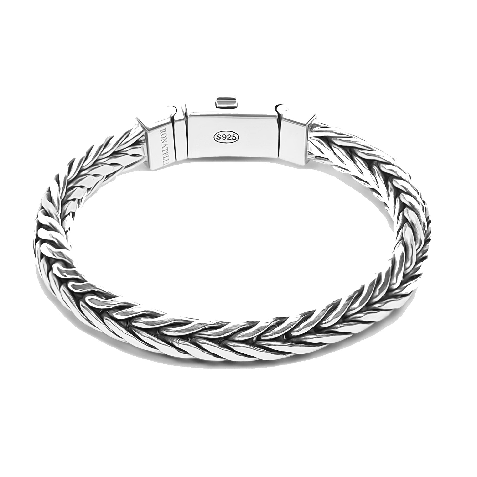 Lesi - Tight Braided Silver Bracelet
