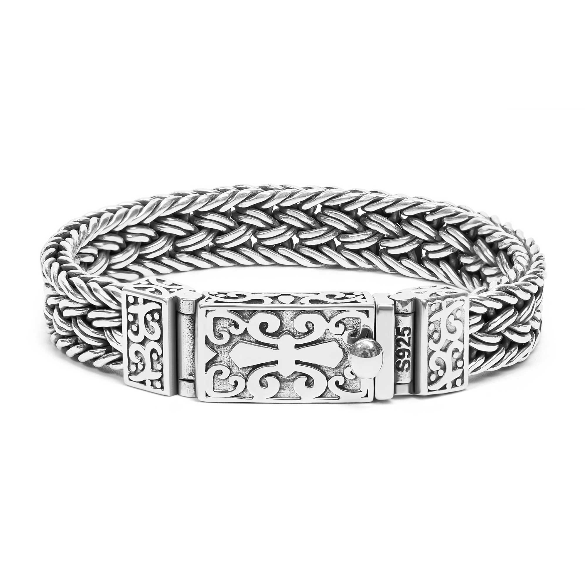 Marlo - Wide Woven Chain Bracelet