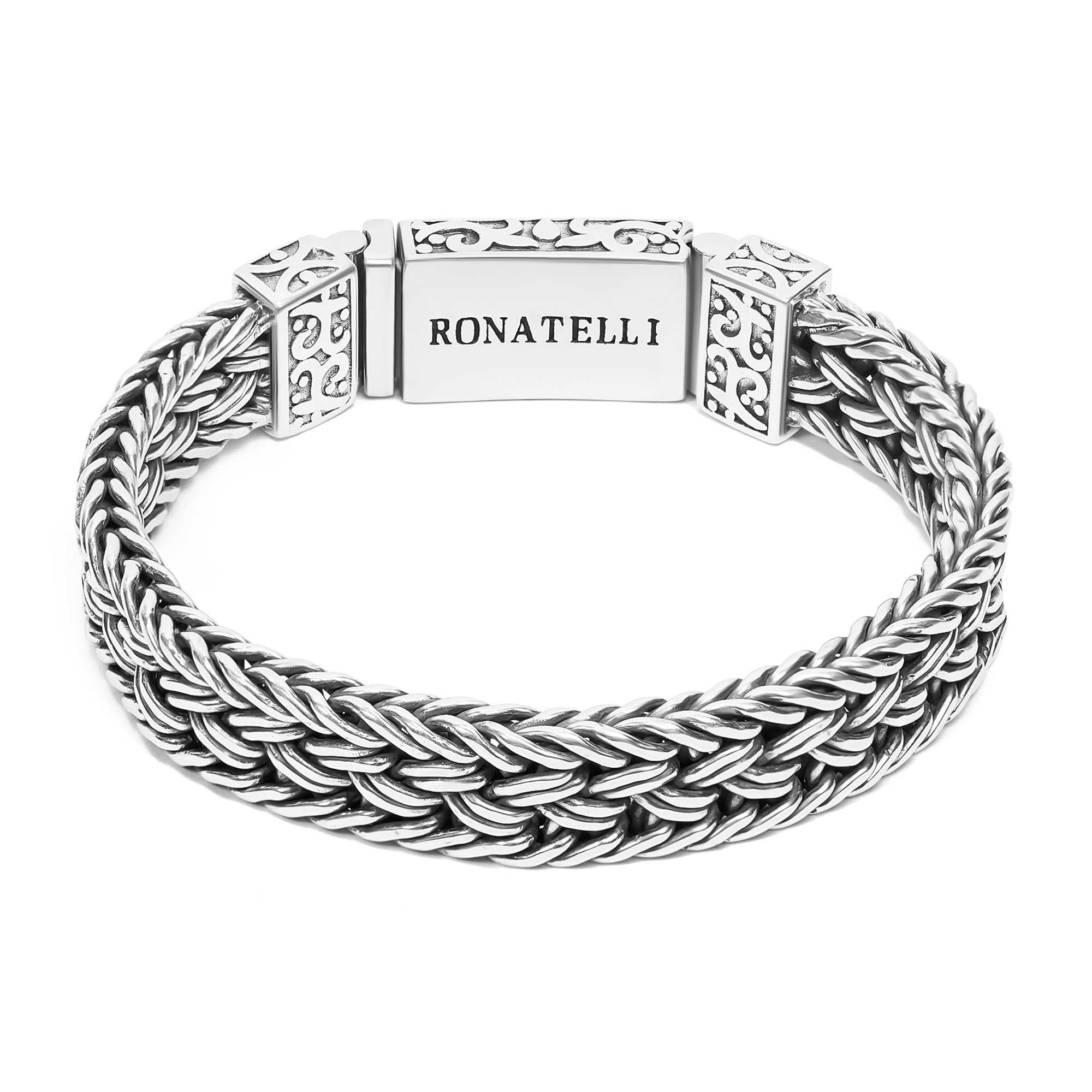 Marlo - Wide Woven Chain Bracelet