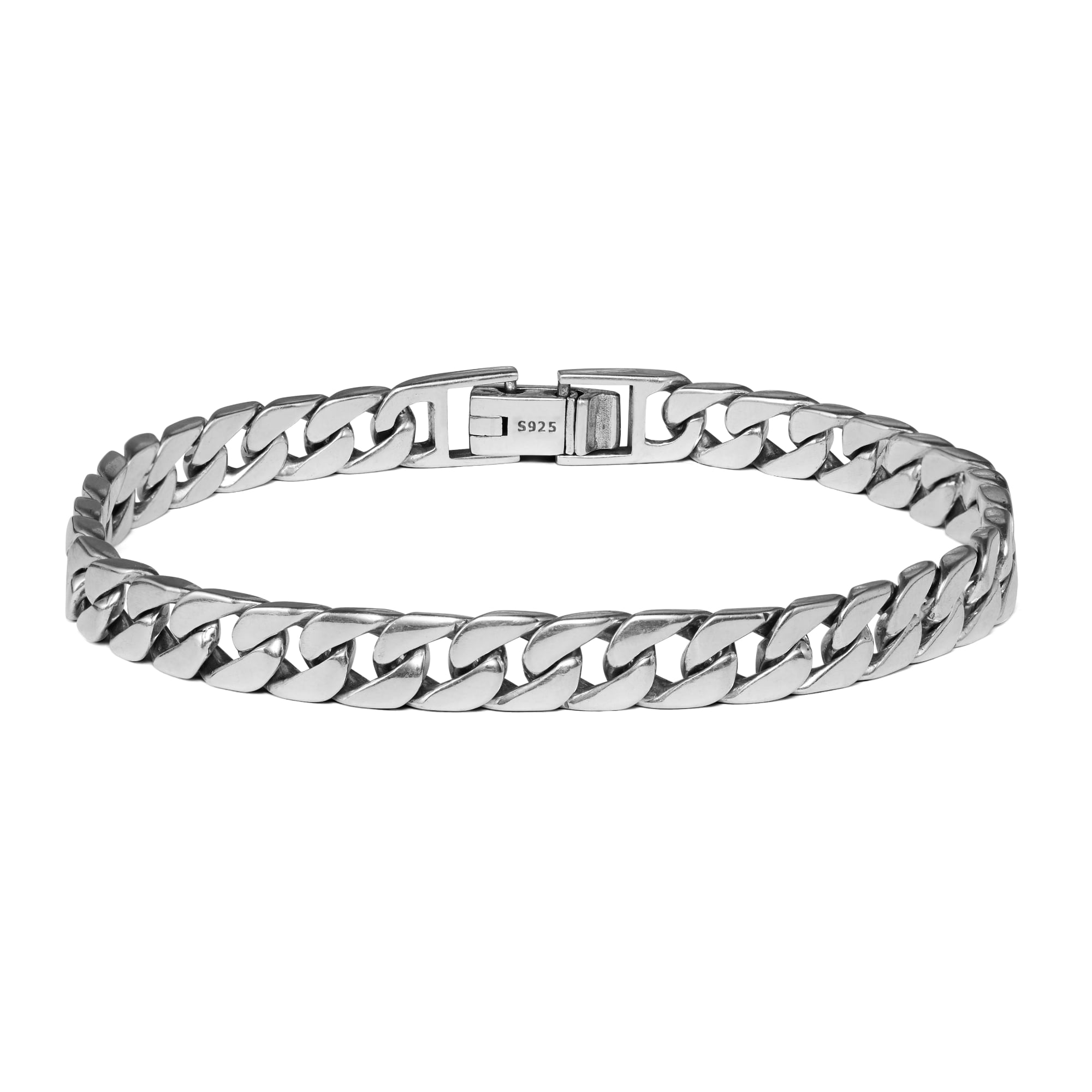 Savona - Sterling Silver Cuban Link Bracelet