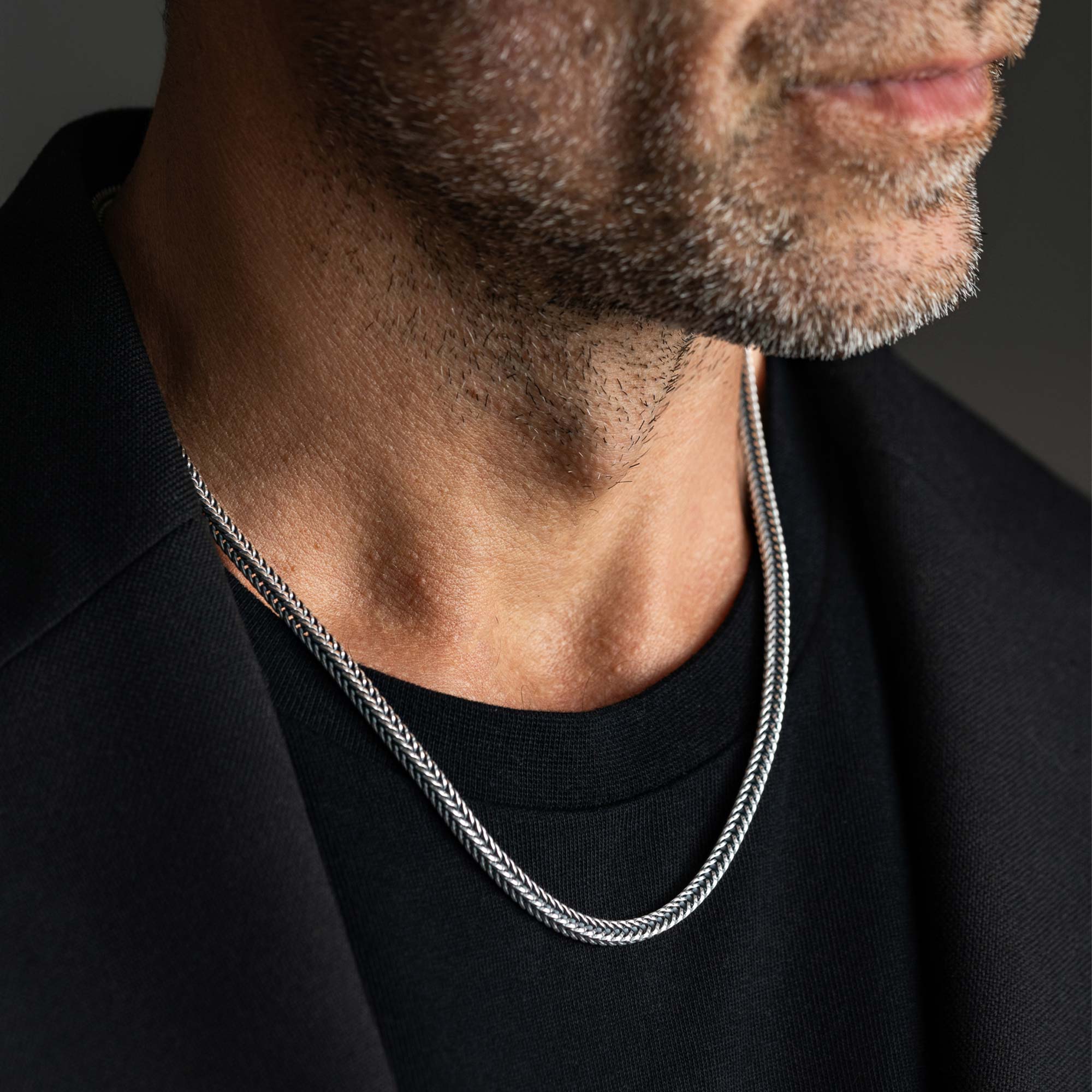 Sergo - 925 Sterling Silver Handmade Chain Necklace