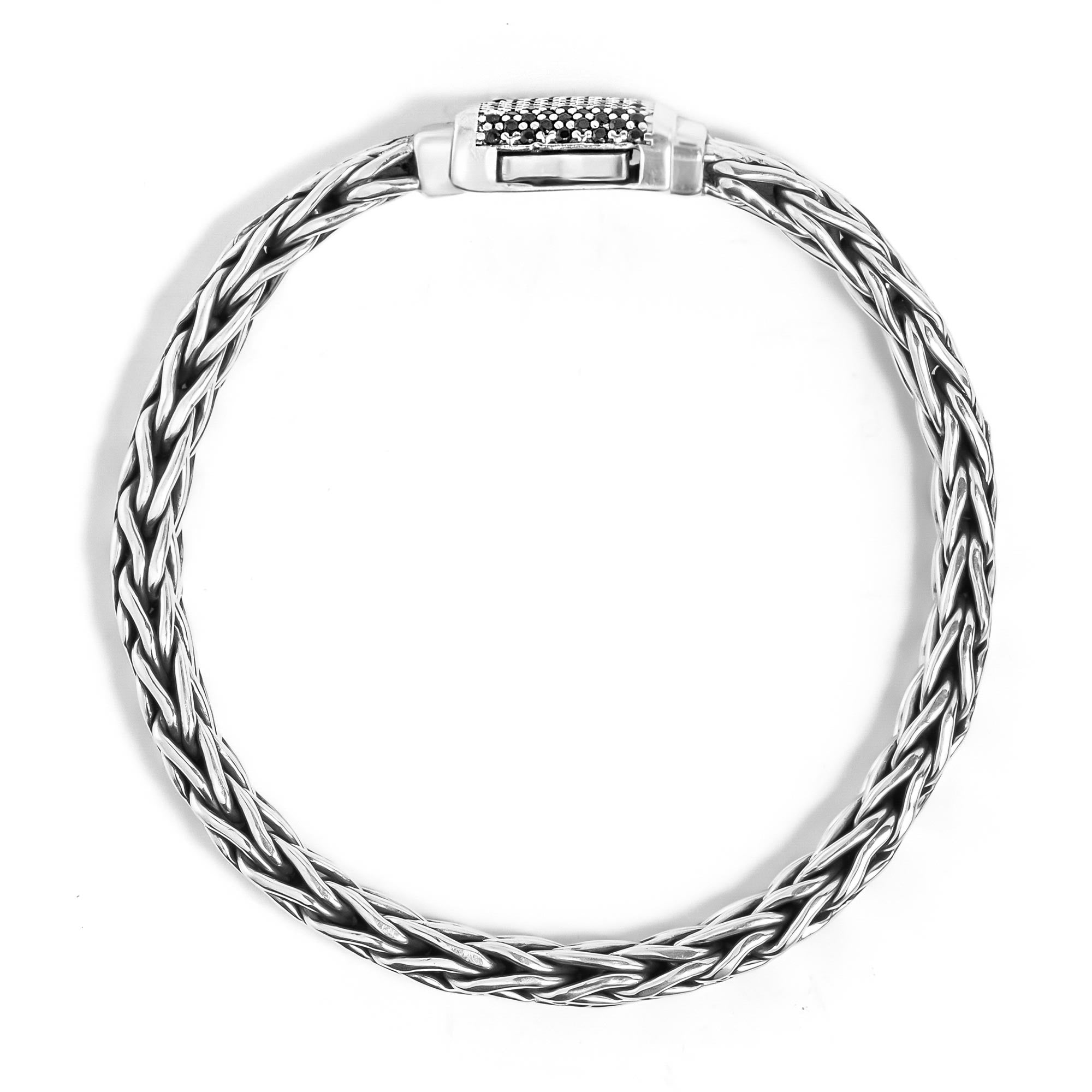 Torro – Handmade Silver Woven Bracelet