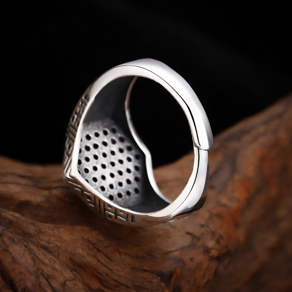 Agno - Stamp Silver Ring