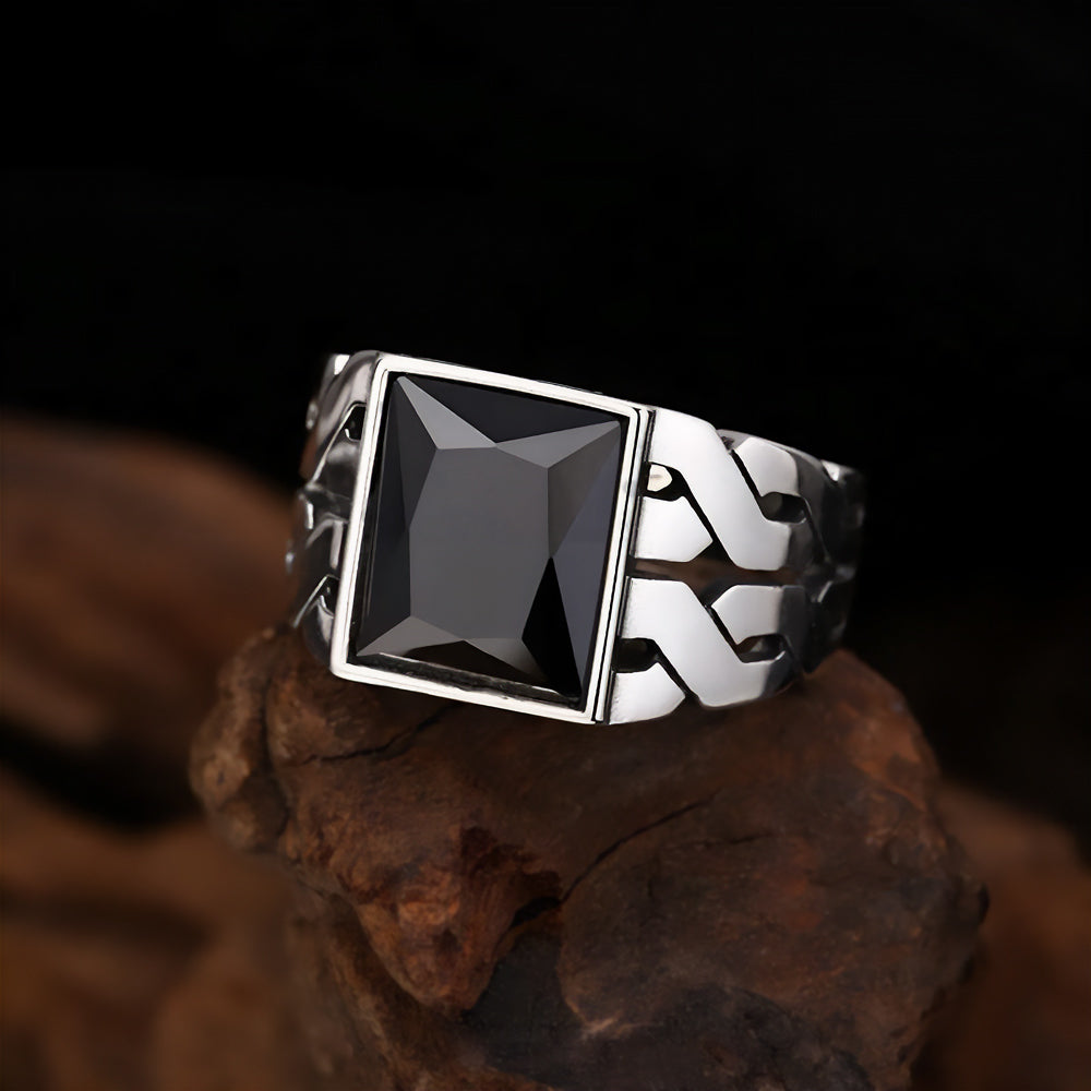 Ragnar - Square Handmade Silver Ring