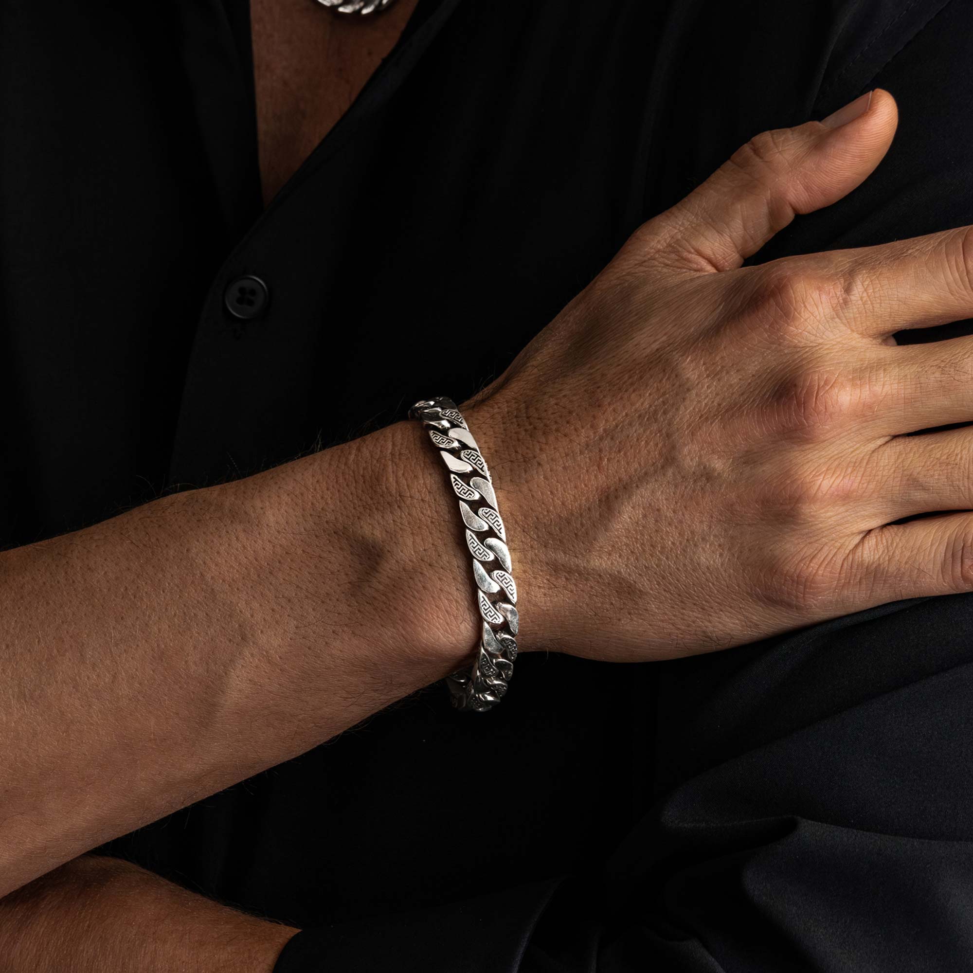 Athena - Classic Handcrafted Silver Bracelet