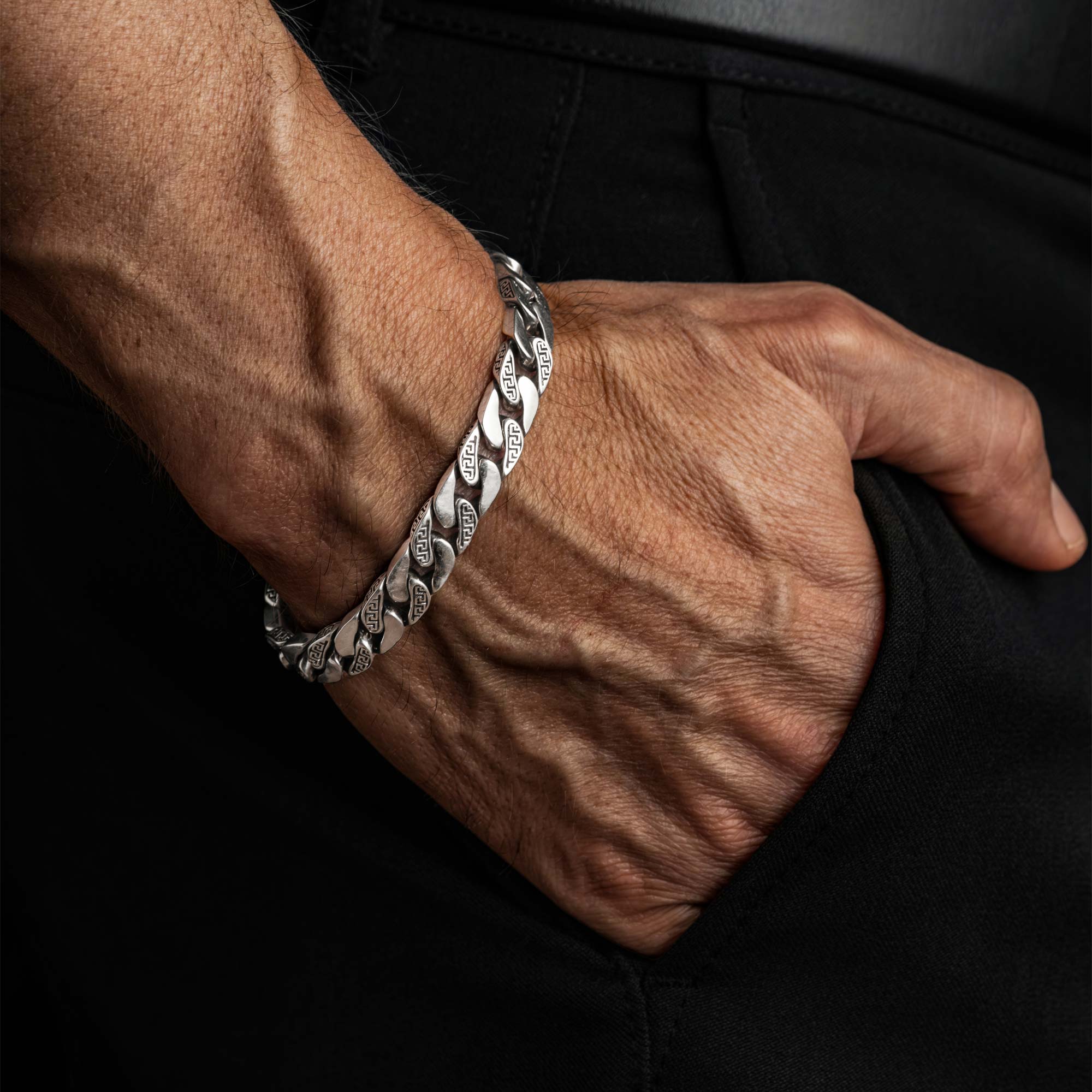 Athena - Classic Handcrafted Silver Bracelet