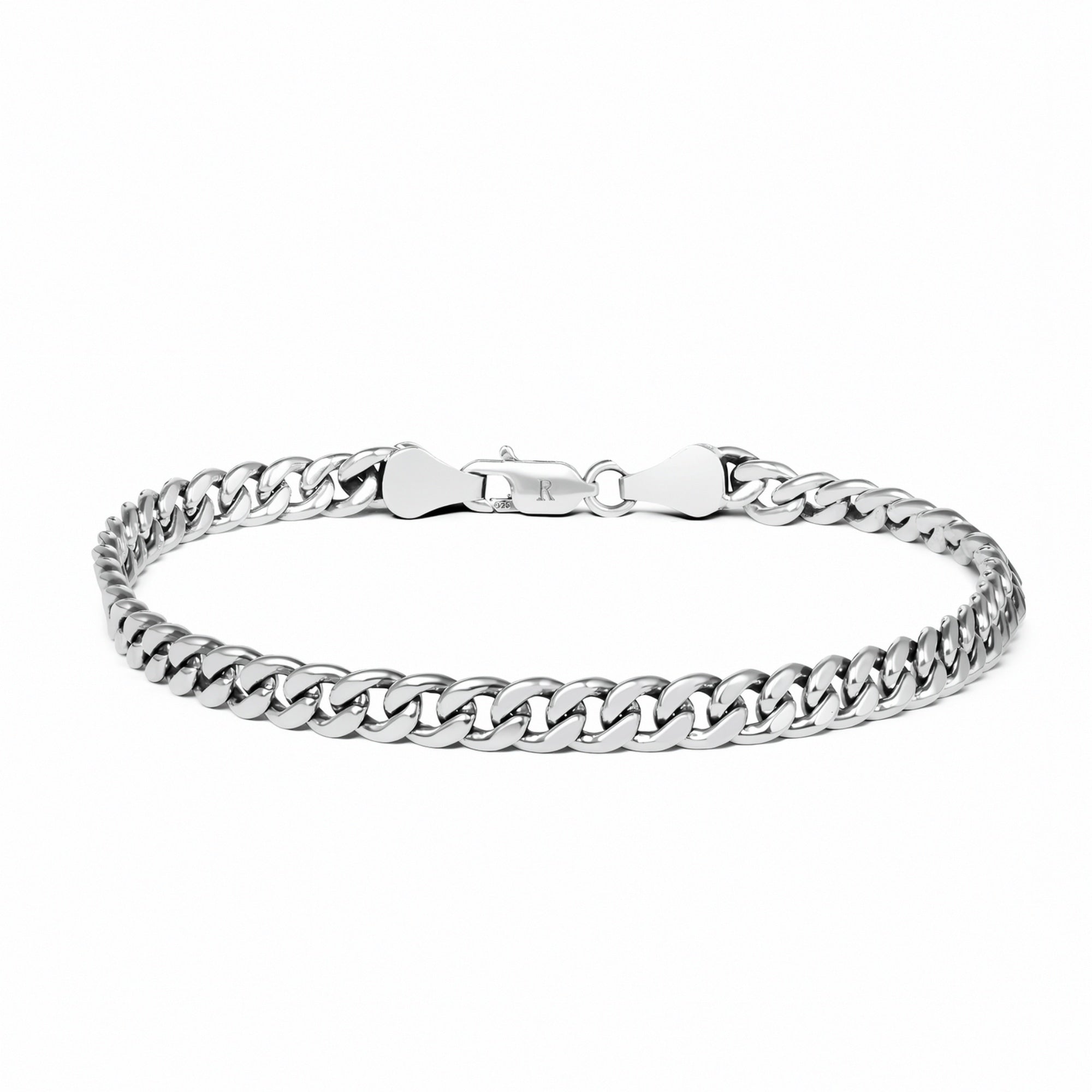 Bari - Bracelet à maille cubaine en argent 925