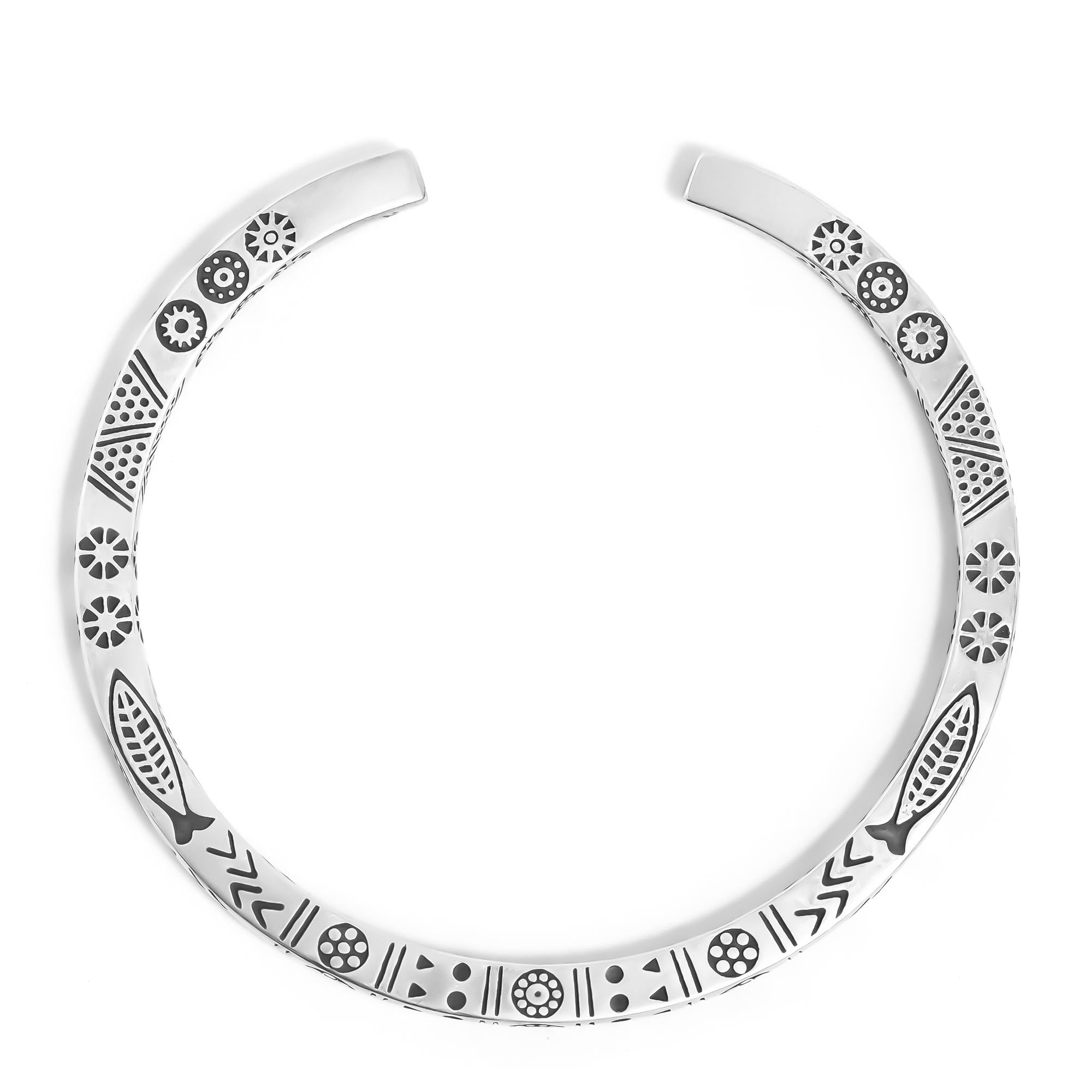 Como – Bracciale Rigido in Argento