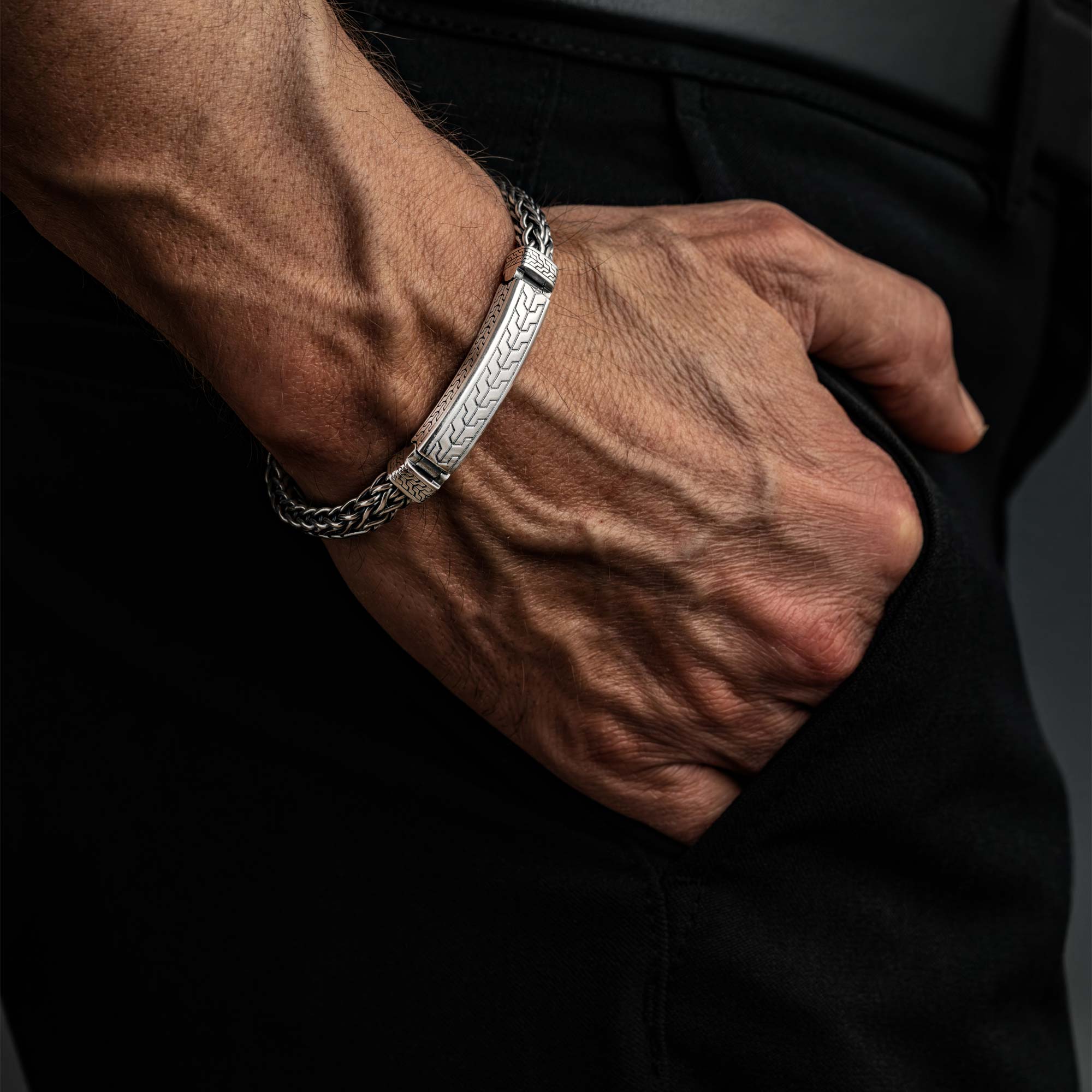 Arno - Handmade Silver Braided Bracelet