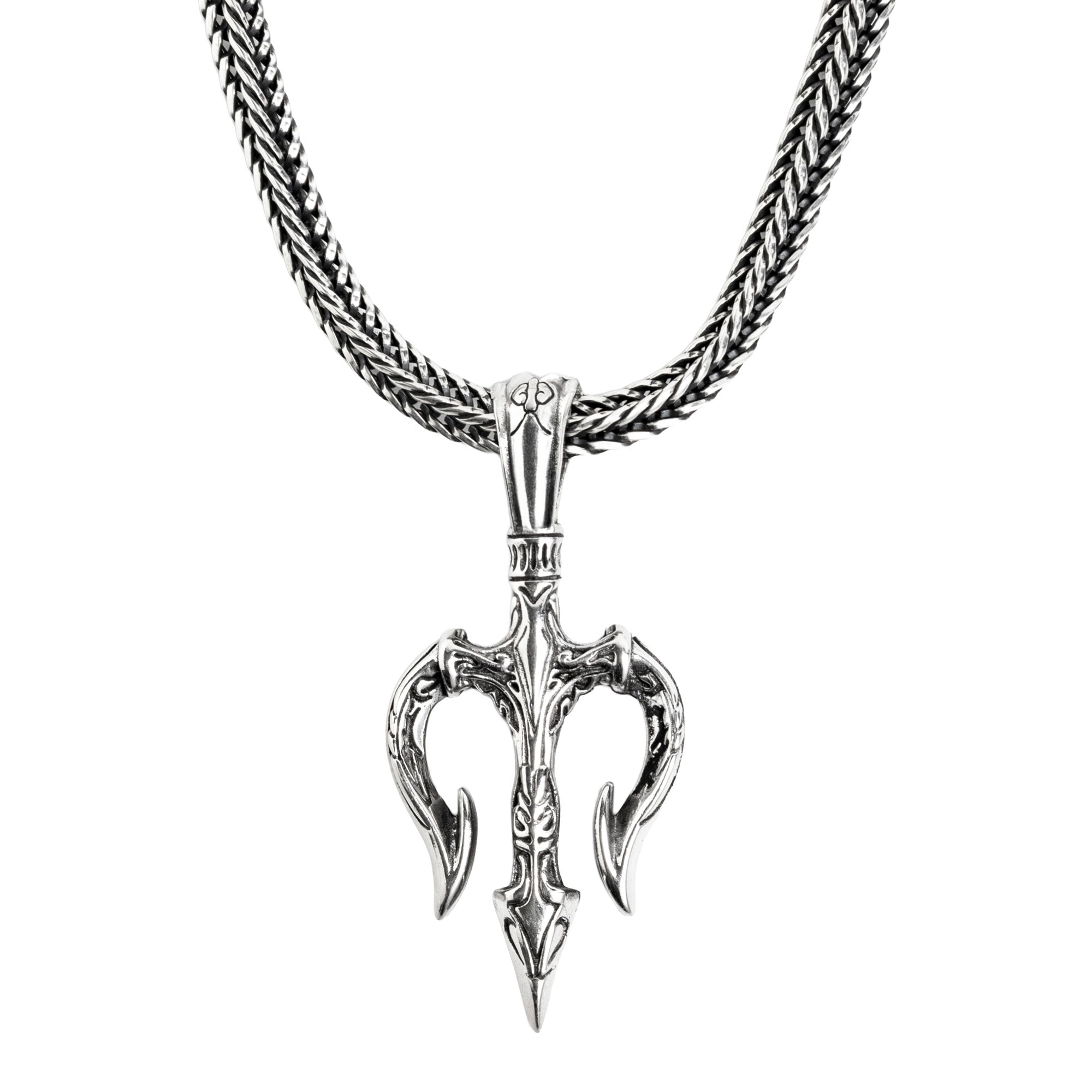 Poseidon – Ciondolo in Argento Artigianale con Tridente