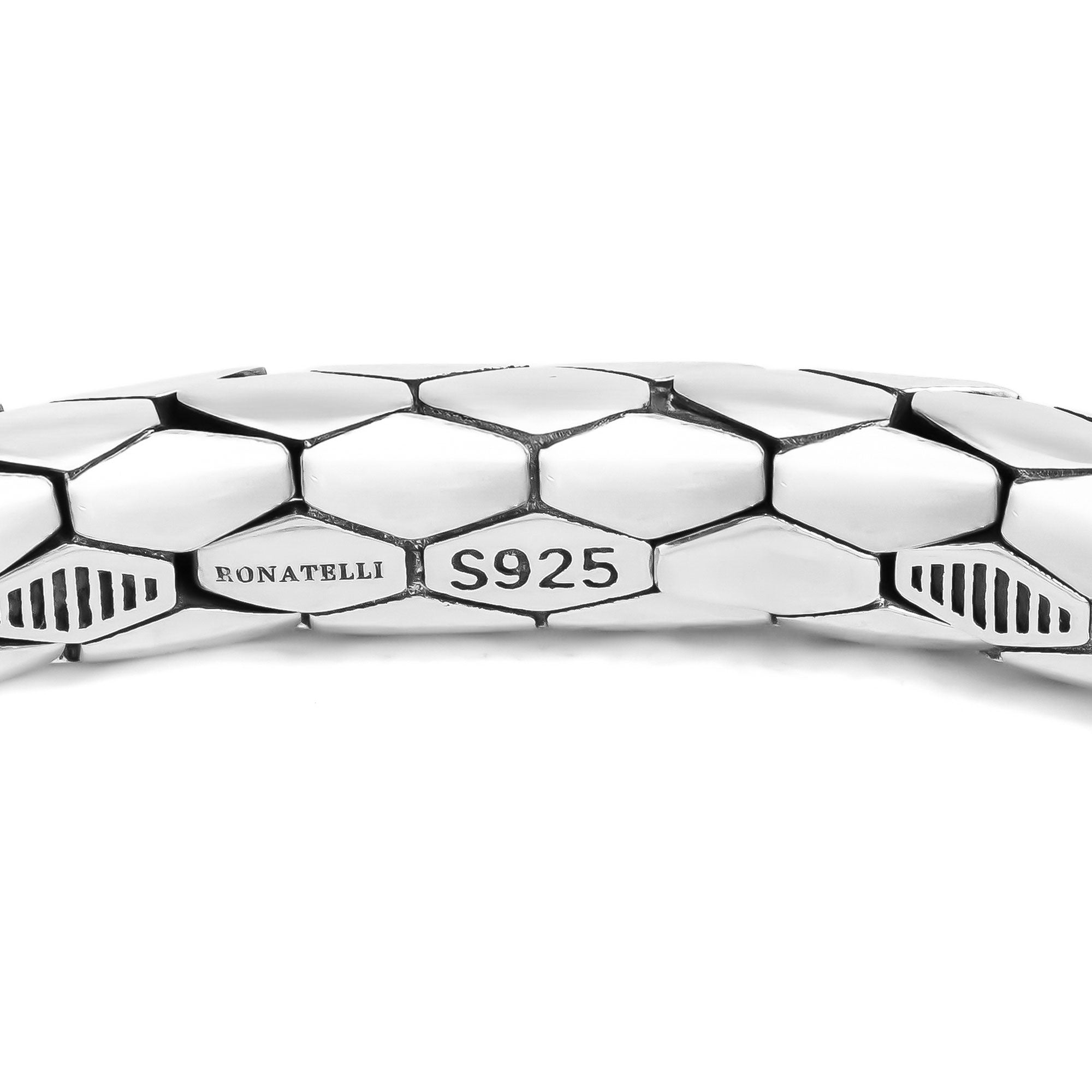 Roma - Silver Snake Scale Elegant Bracelet