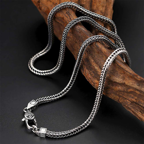 S925 Silver Handmade Chain Necklace For Men Sergo