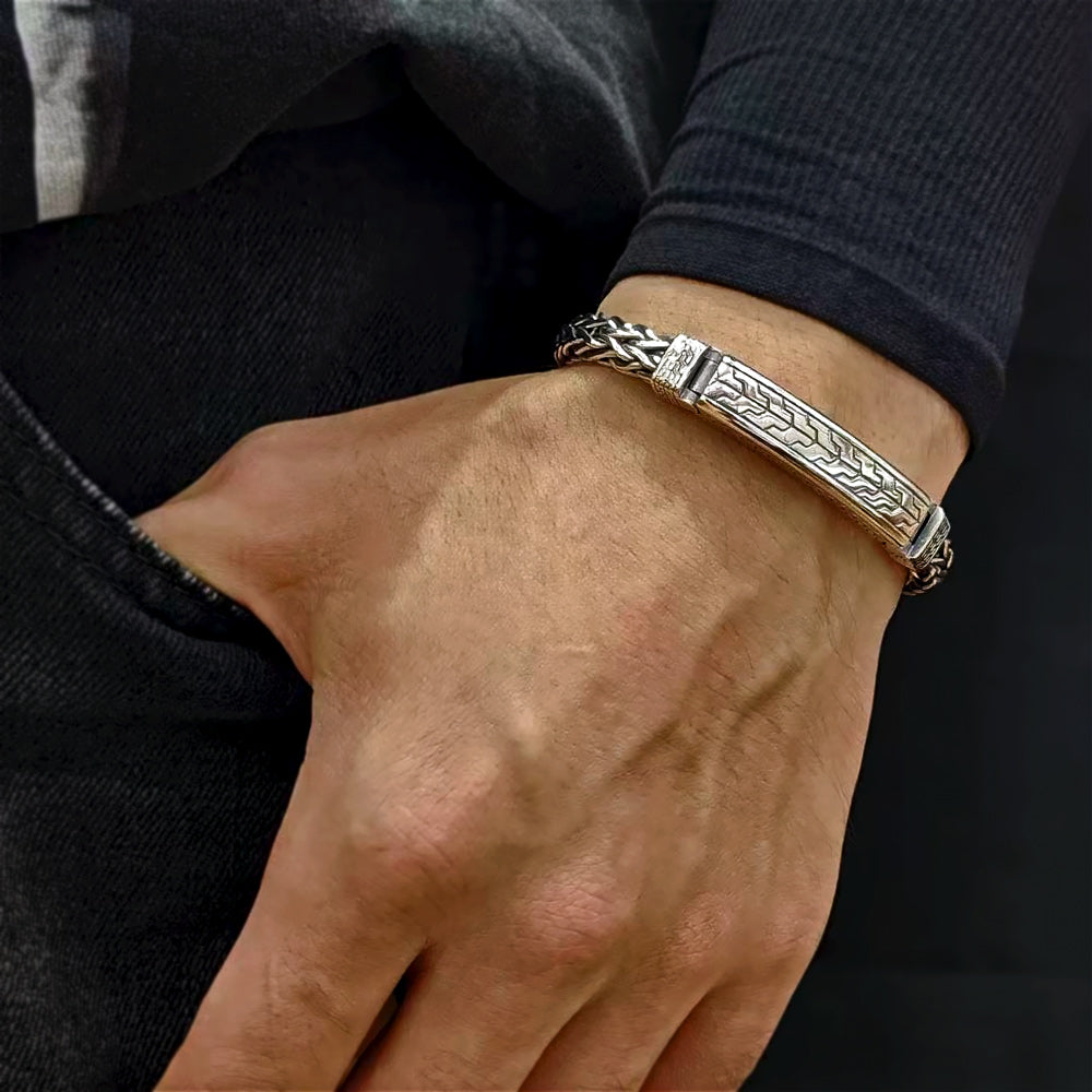 Ronatelli-Arno-handmade-braided-925-sterling-silver-bracelet-for-men