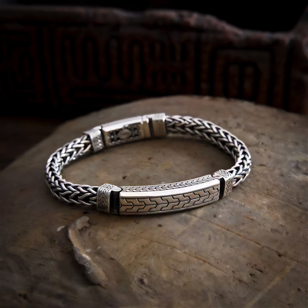Ronatelli-Arno-handmade-braided-925-sterling-silver-bracelet-for-men
