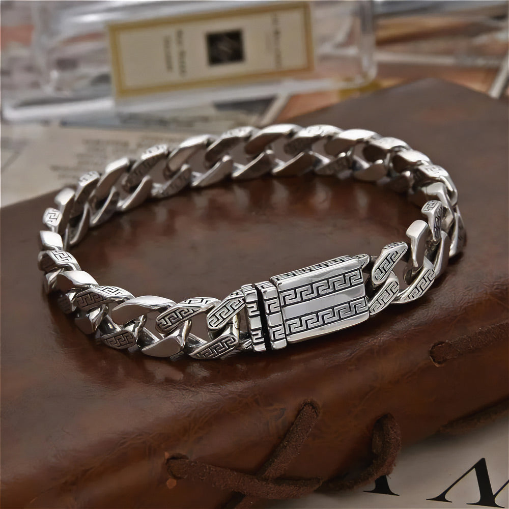 Athena - Classic Handcrafted Silver Bracelet