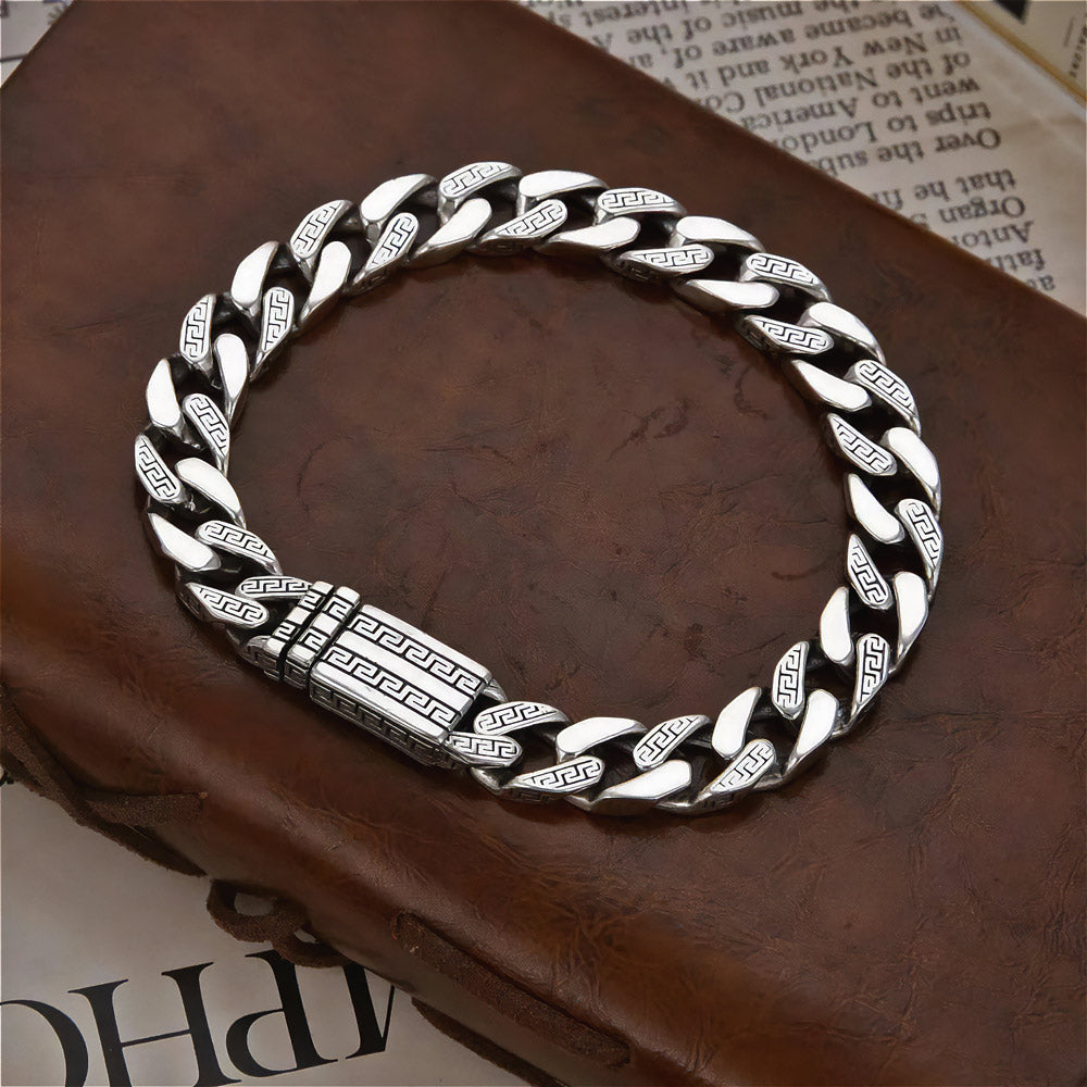 Athena - Classic Handcrafted Silver Bracelet