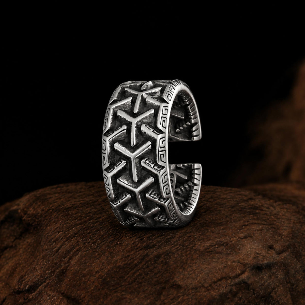 Kleos – Ring med græsk mønster