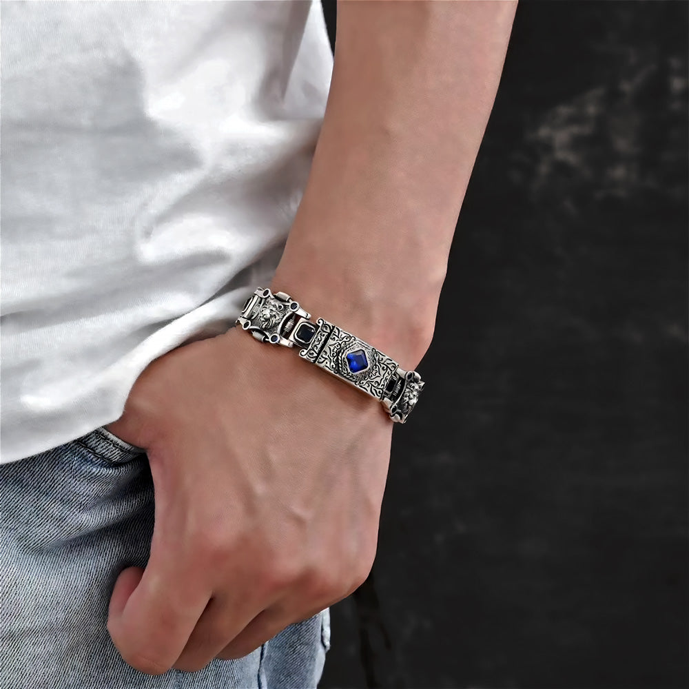 Leo- Bracciale reale in argento