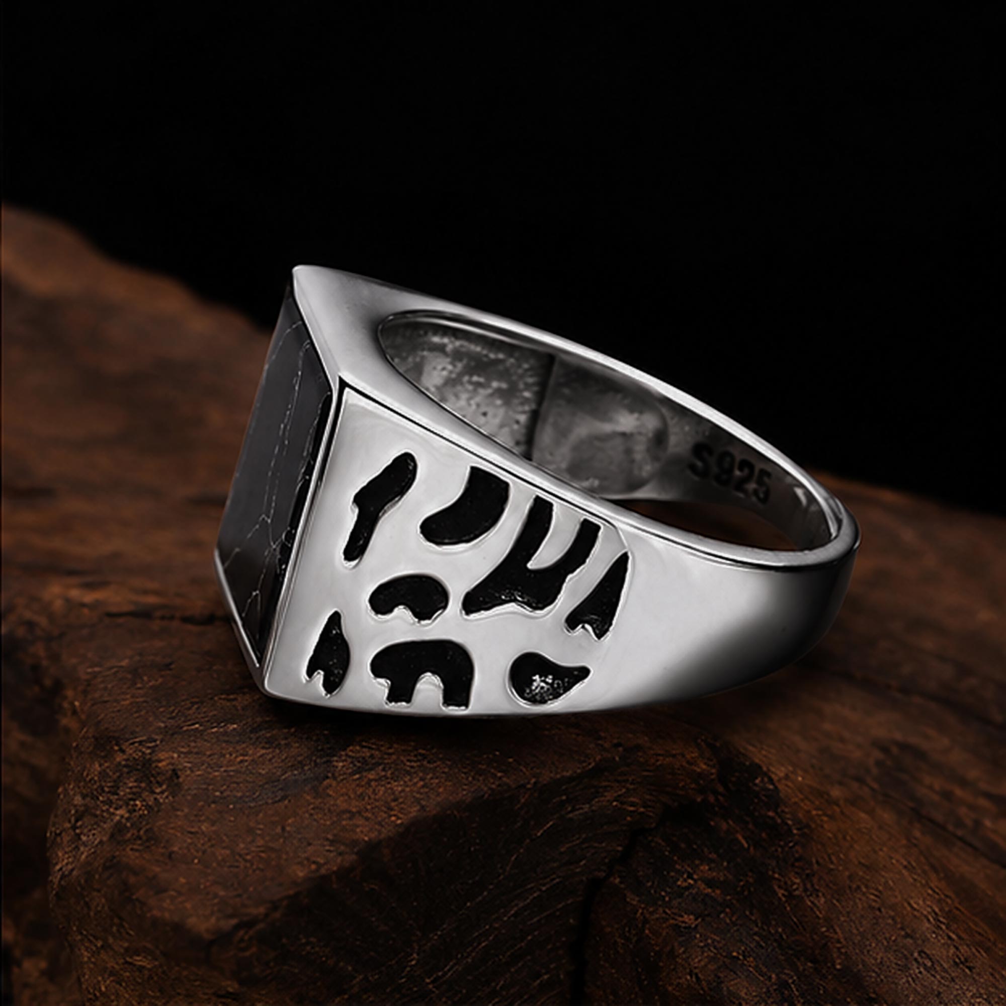Marmo - Sterling Silver Signet Ring