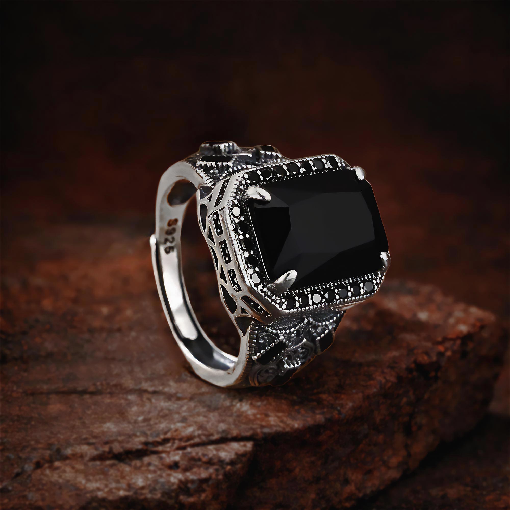 Ronatelli-Nero-Handmade-925-sterling-silver-black-agate-signet-ring-for-men