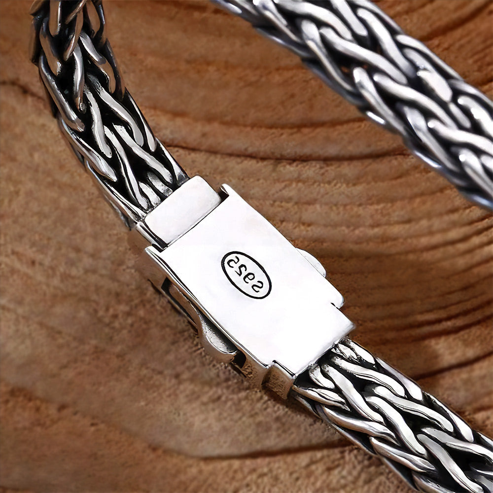 Ronatelli-Torro-handmade-wowen-925-sterling-silver-bracelet-for-men