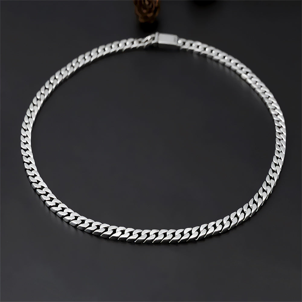 Cana - Klassiskt Silver Kedja Halsband