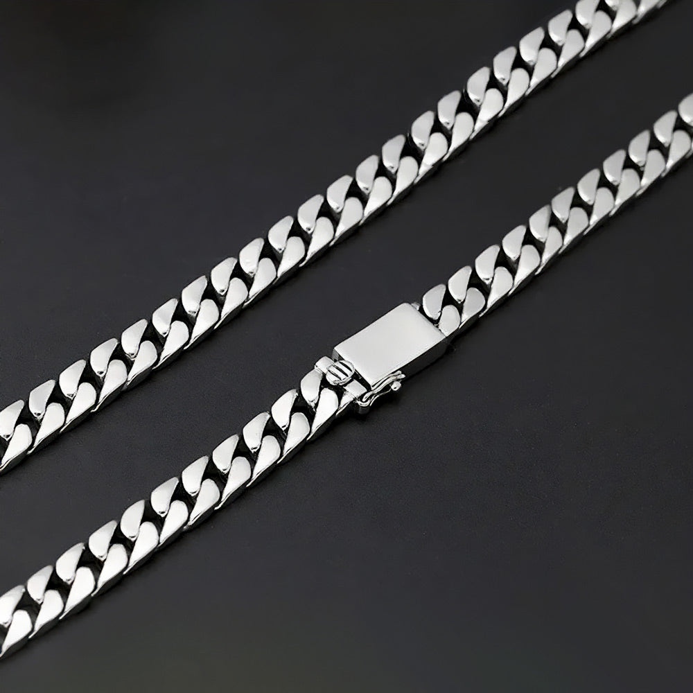 Cana - Collar Clásico de Cadena de Plata