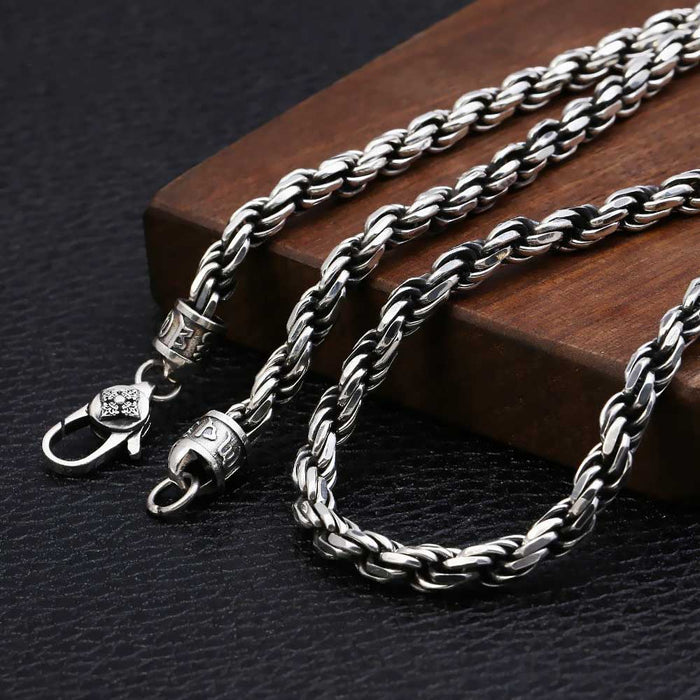 Weaving Chain S925 Silver Weaving Chain Necklace For Men - Monza