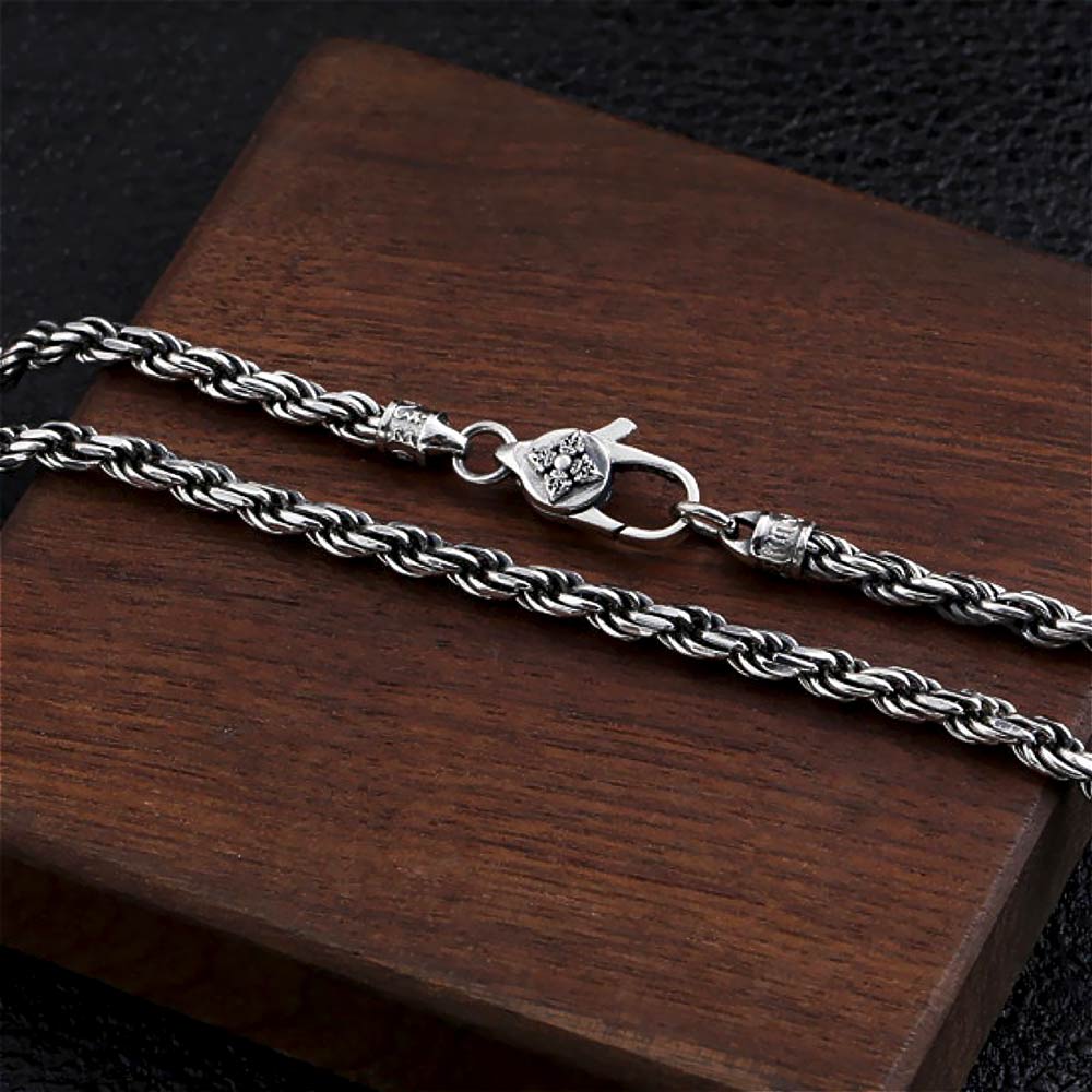 Weaving Chain S925 Silver Weaving Chain Necklace For Men - Monza