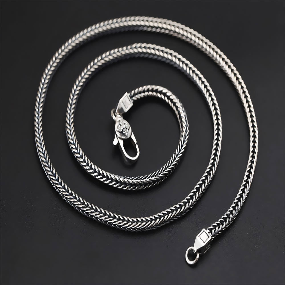 Sergo - 925 Sterling Silver Handmade Chain Necklace