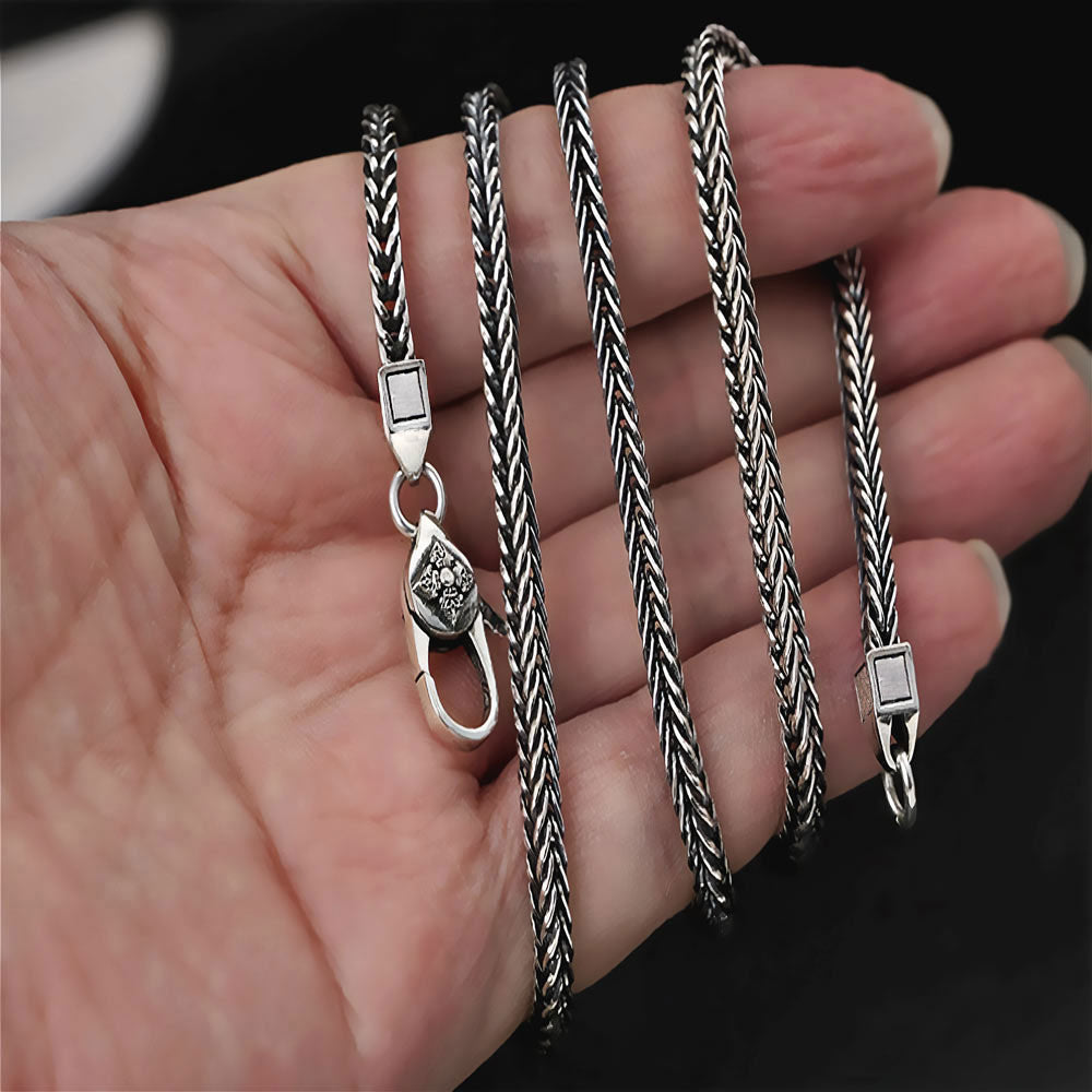 Sergo - 925 Sterling Silver Handmade Chain Necklace