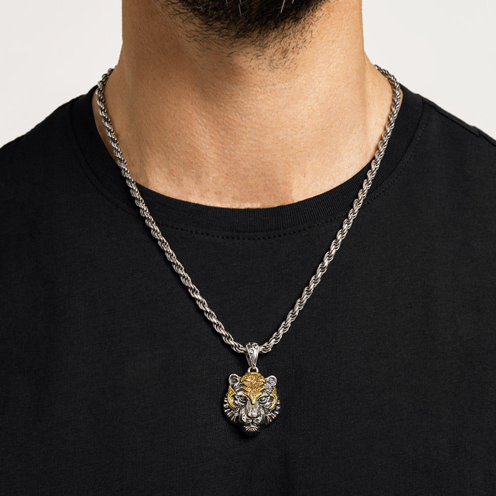 Anzio - Silver Tiger Pendant