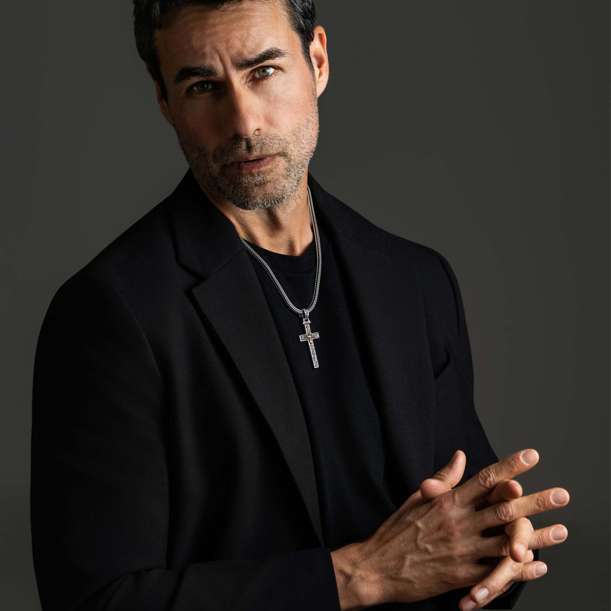 Cervia - Colgante Cruz Alada de Plata