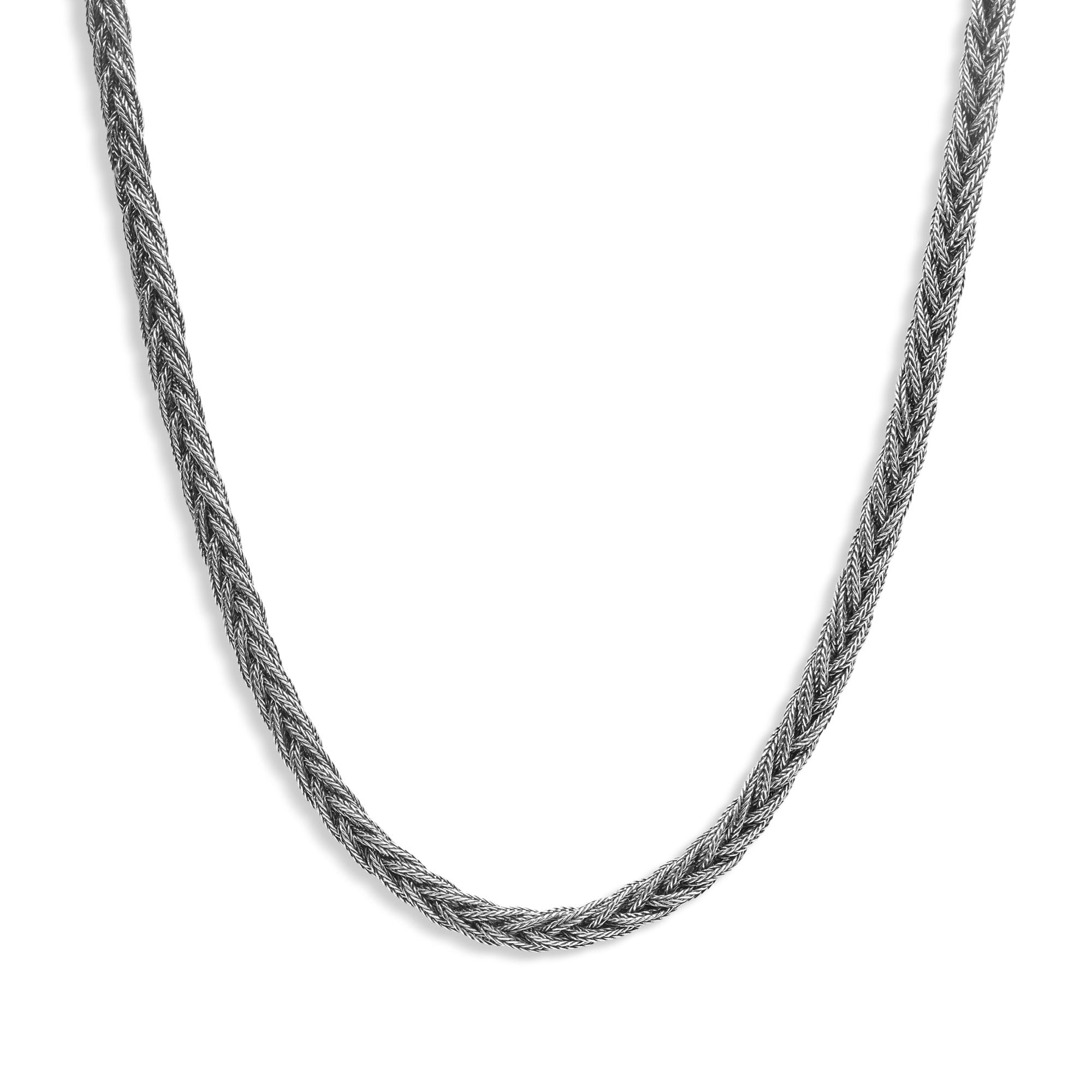 Parma - Fuchsschwanz handgemachte Silber Kette Halskette