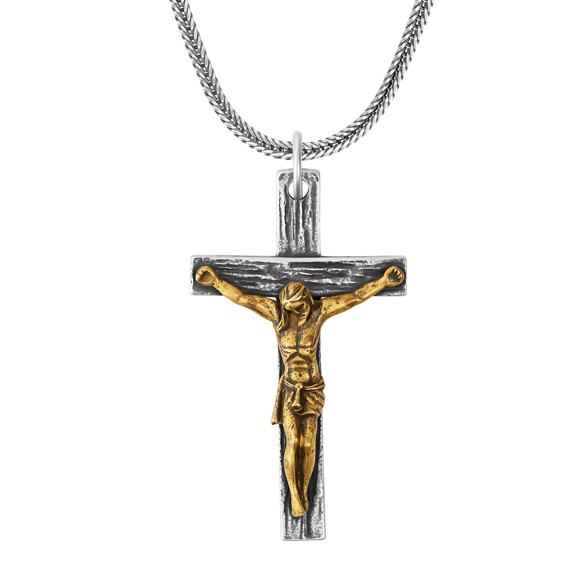 Cascia – Kruzifix Silber Anhänger